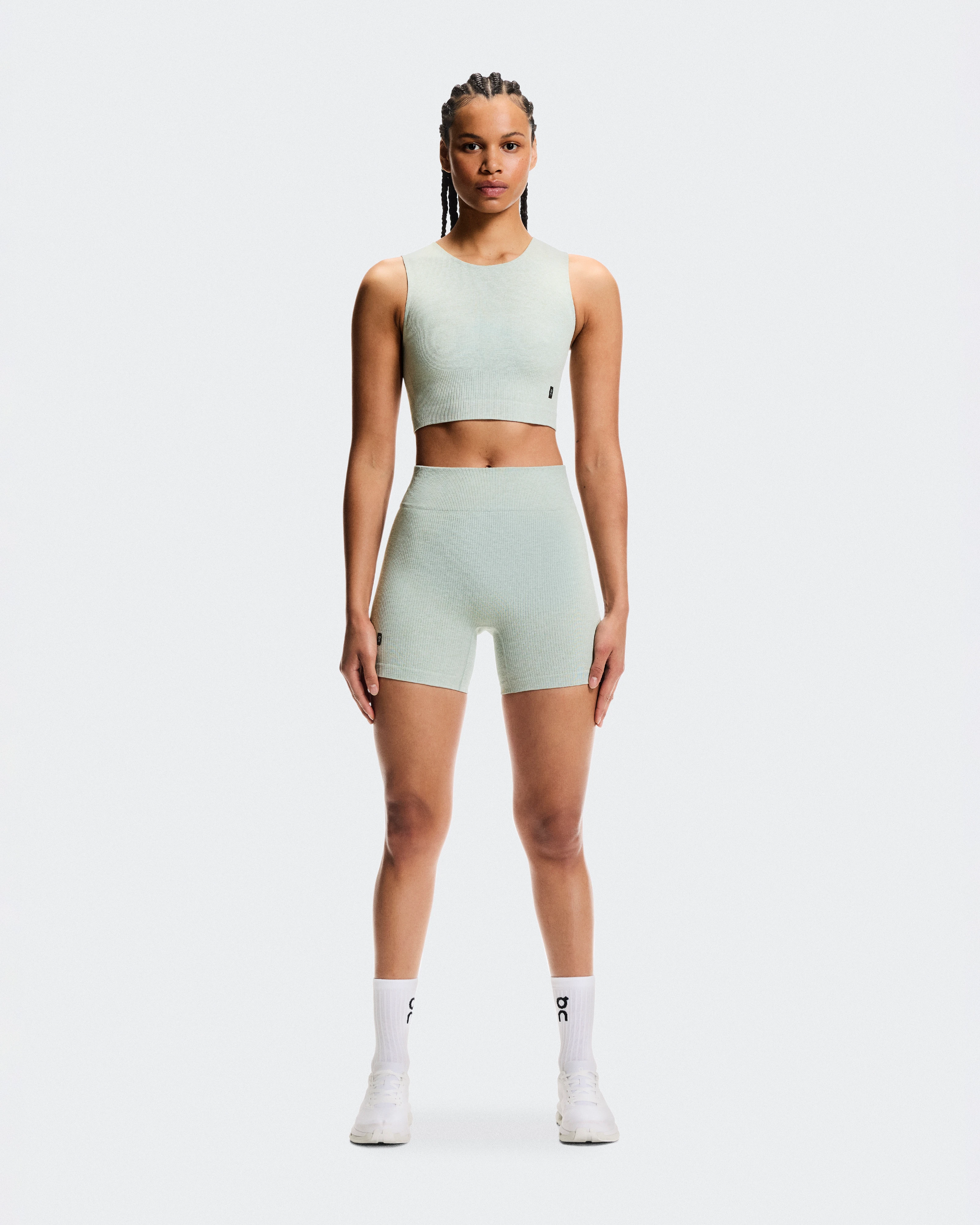 On Studio Knit Shorts Mineral Heather Women Shorts