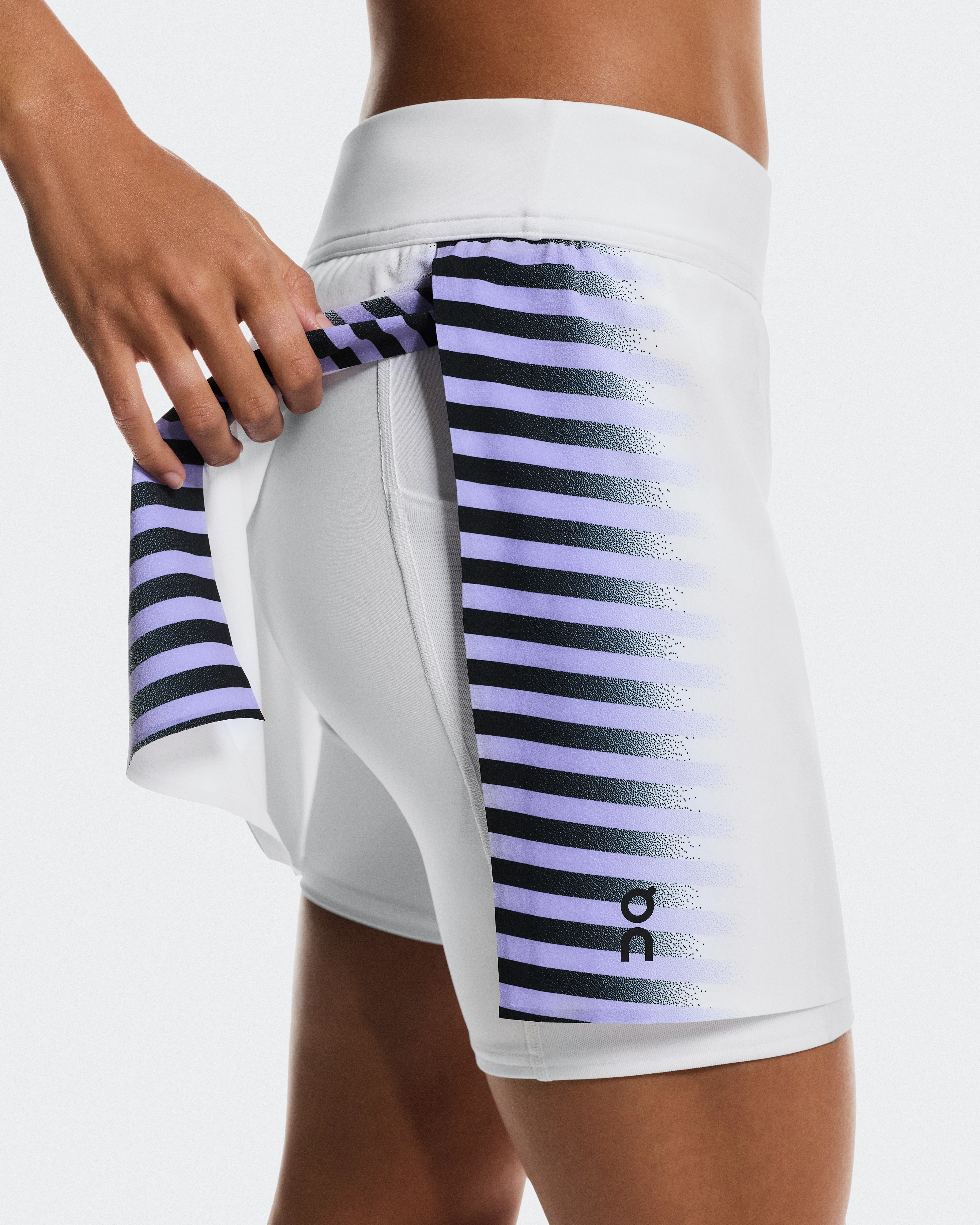 On Court Skirt Split Edge White & Black Women Skirts