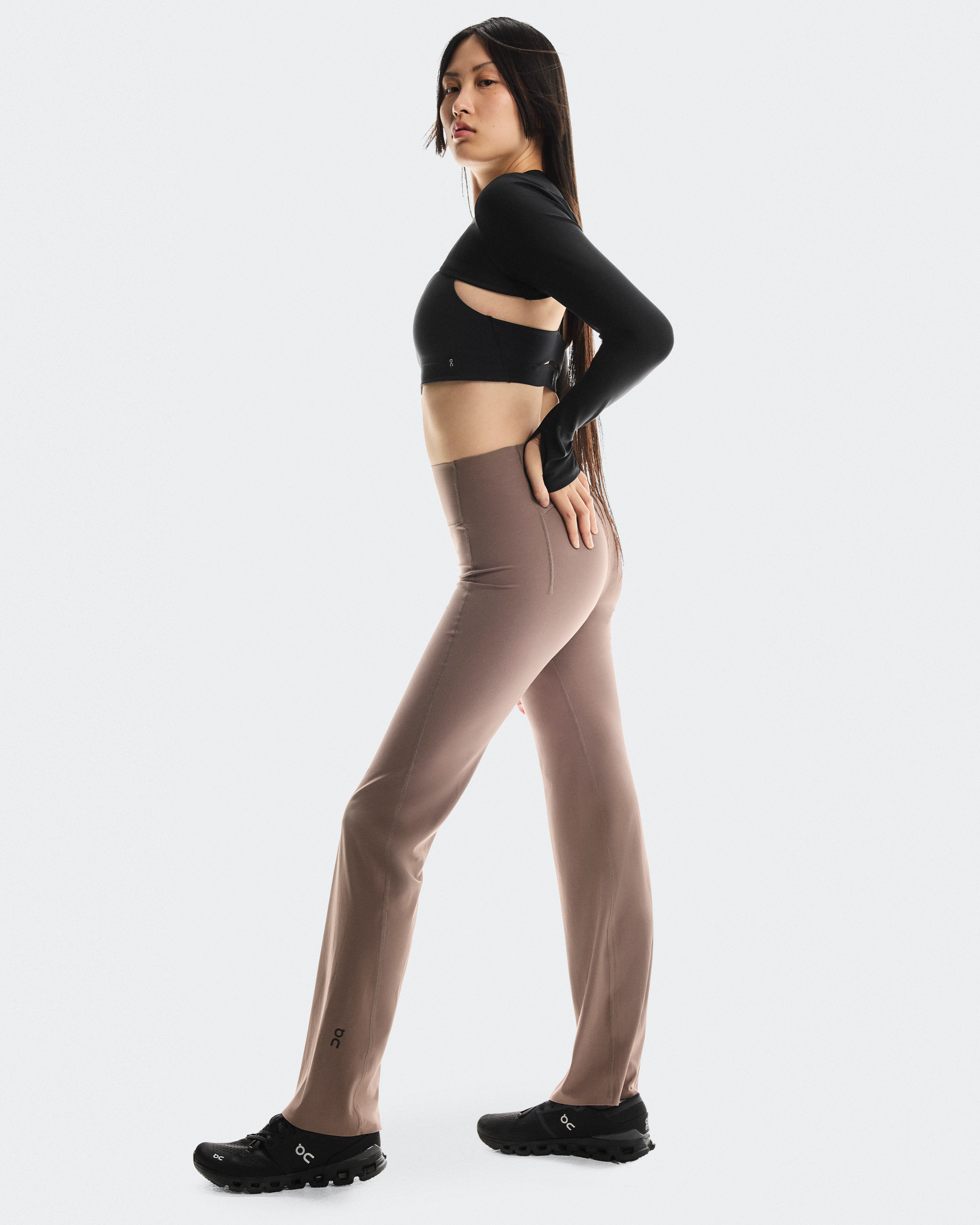 On Studio Leggings Flared Ash Women Tights