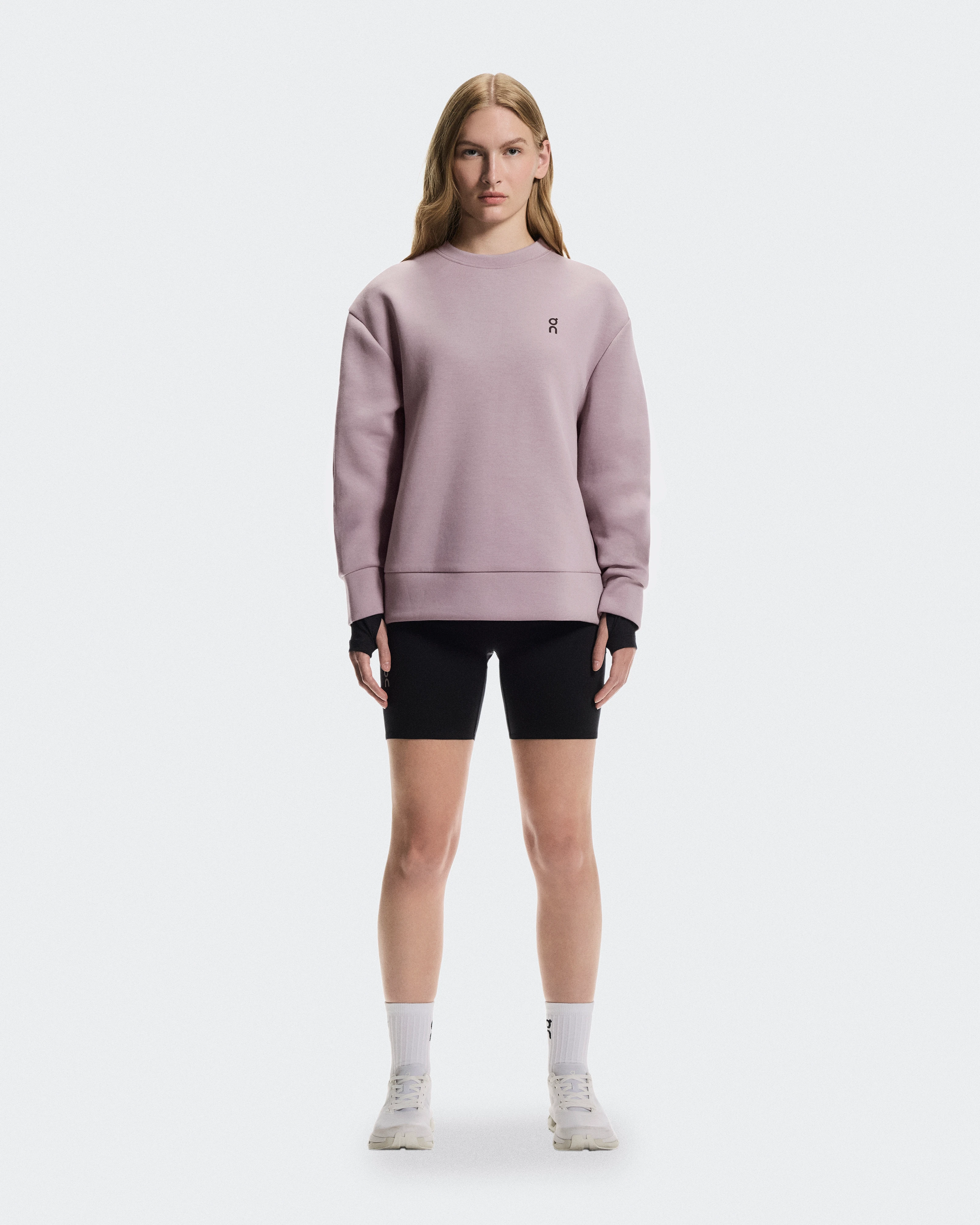 On Focus Tech Crew Heron Women Hoodies and sweatshirts