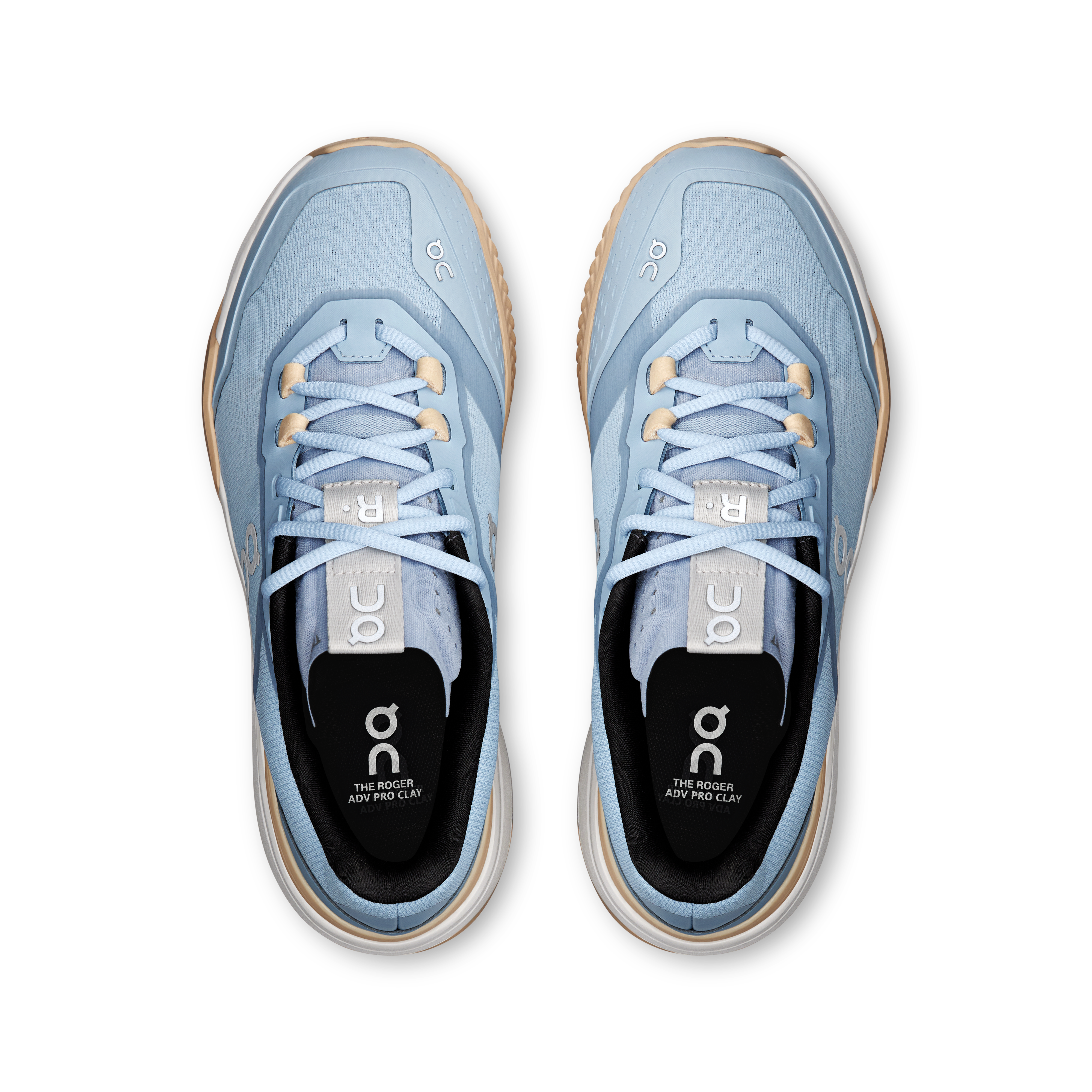 On THE ROGER Advantage Pro Clay Chambray & Blonde Women Tennis Shoes