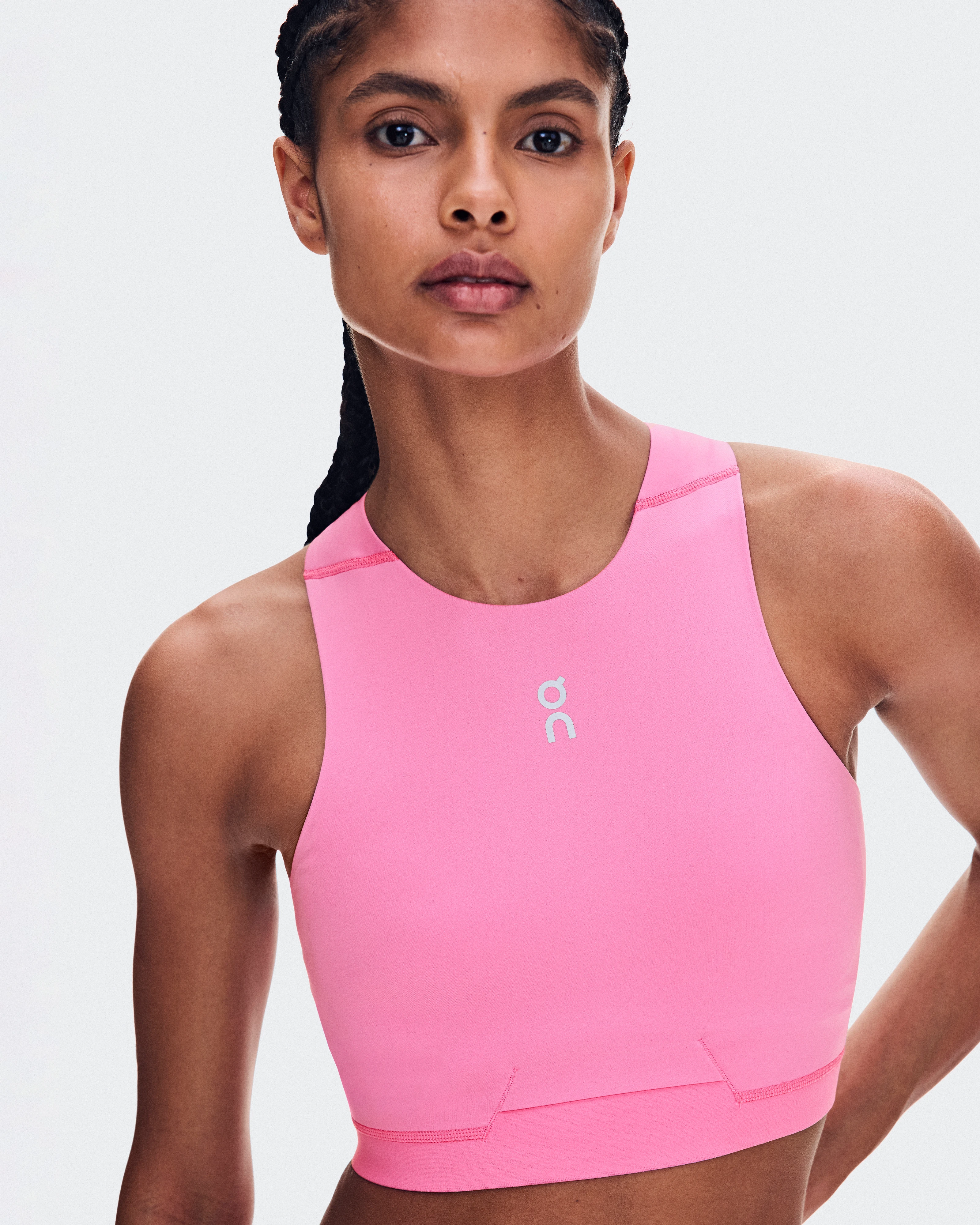 On Train 2-in-1 Crop Bubblegum Women Tops and t-shirts