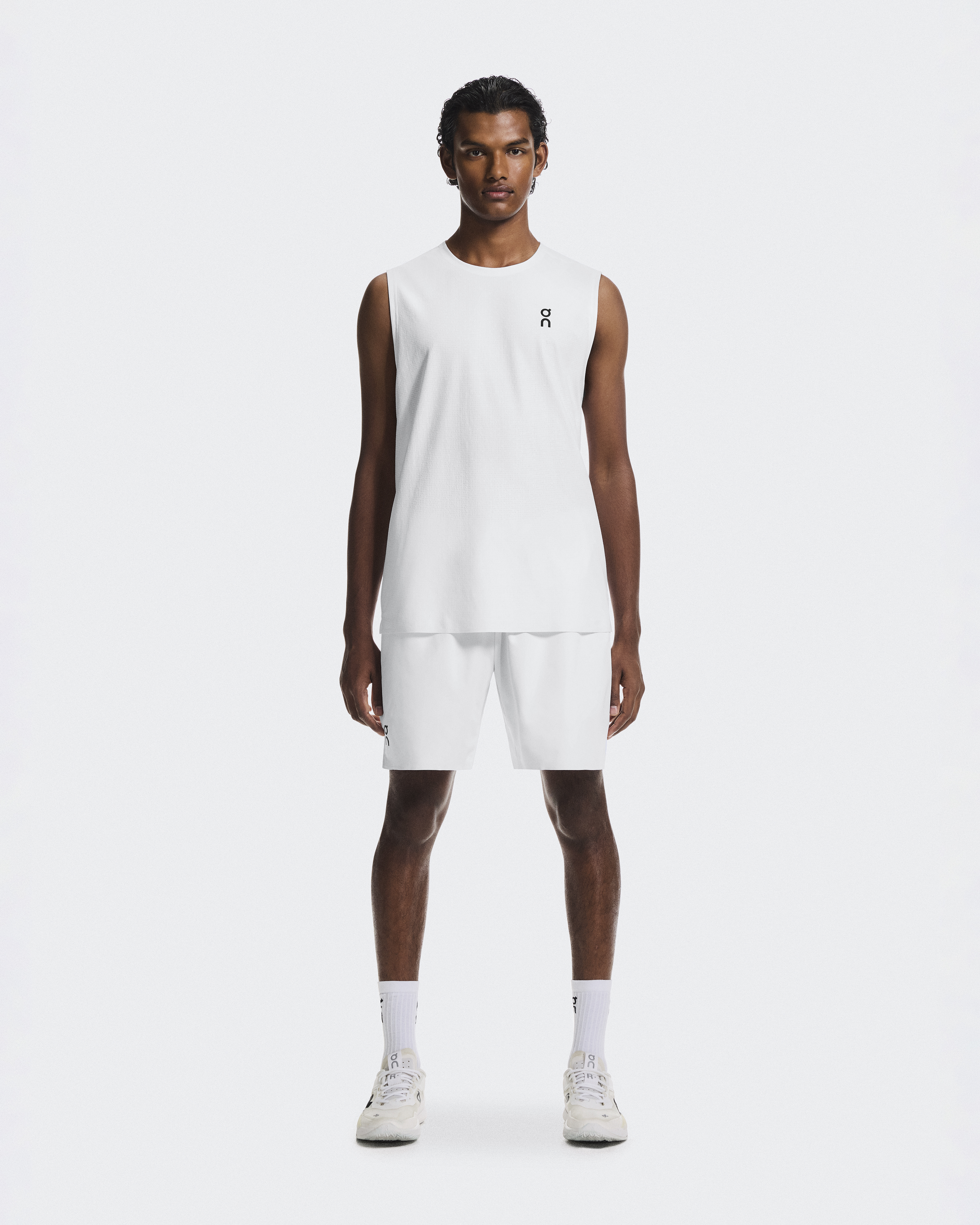 7" Court Shorts in White