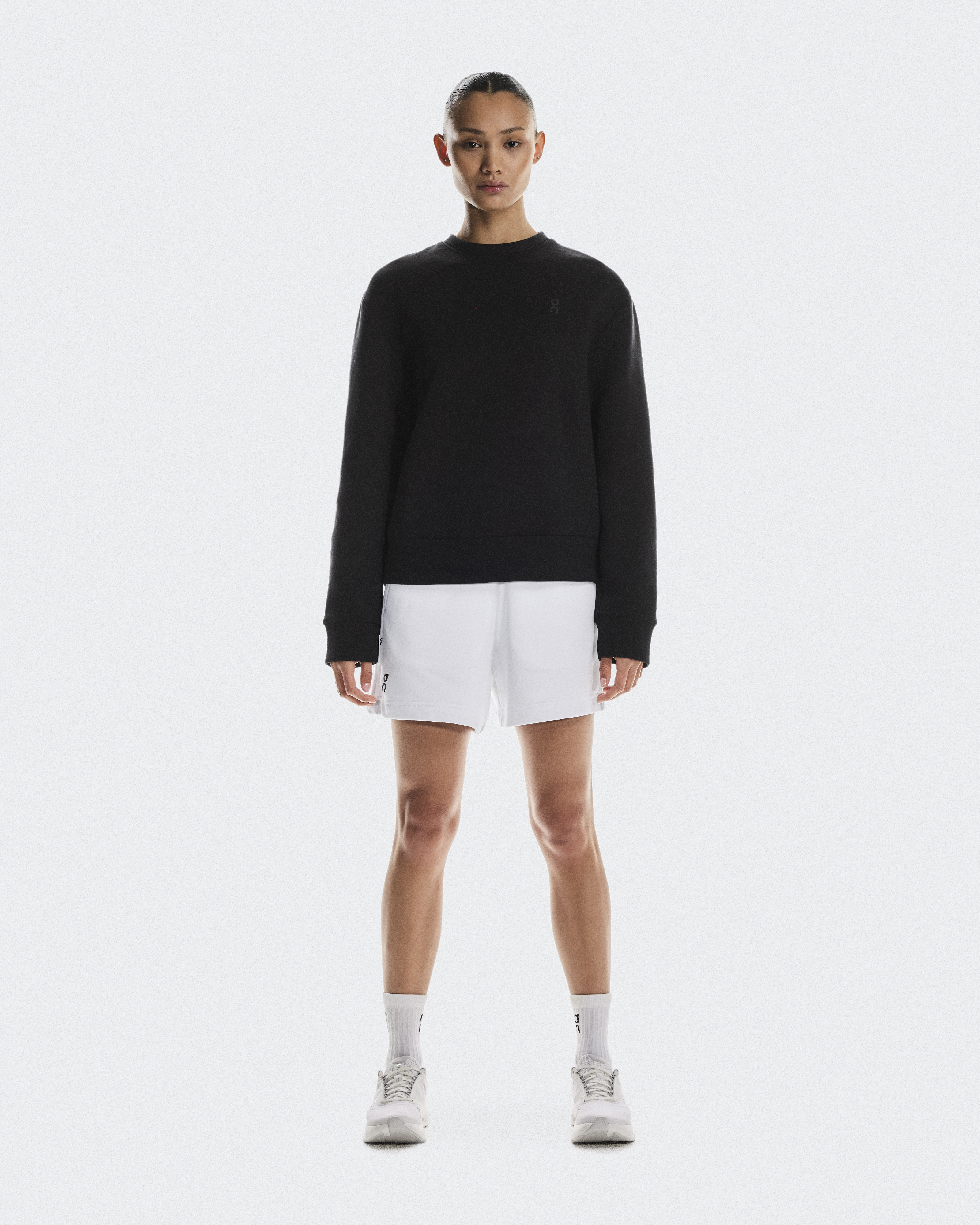 Focus Tech Crew Hoodie in Black