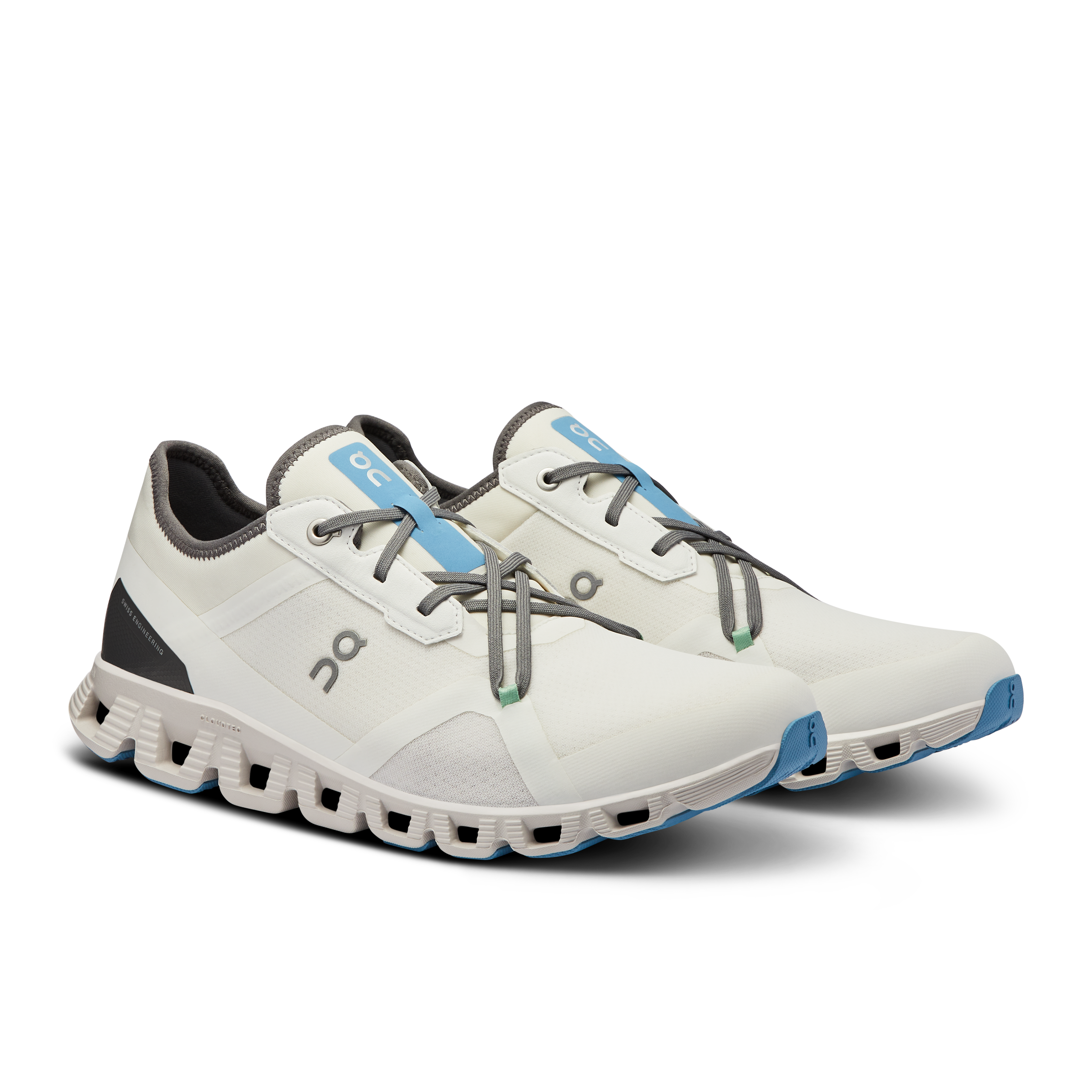 On Cloud X 3 AD Undyed-White & Niagara Men Active life Shoes