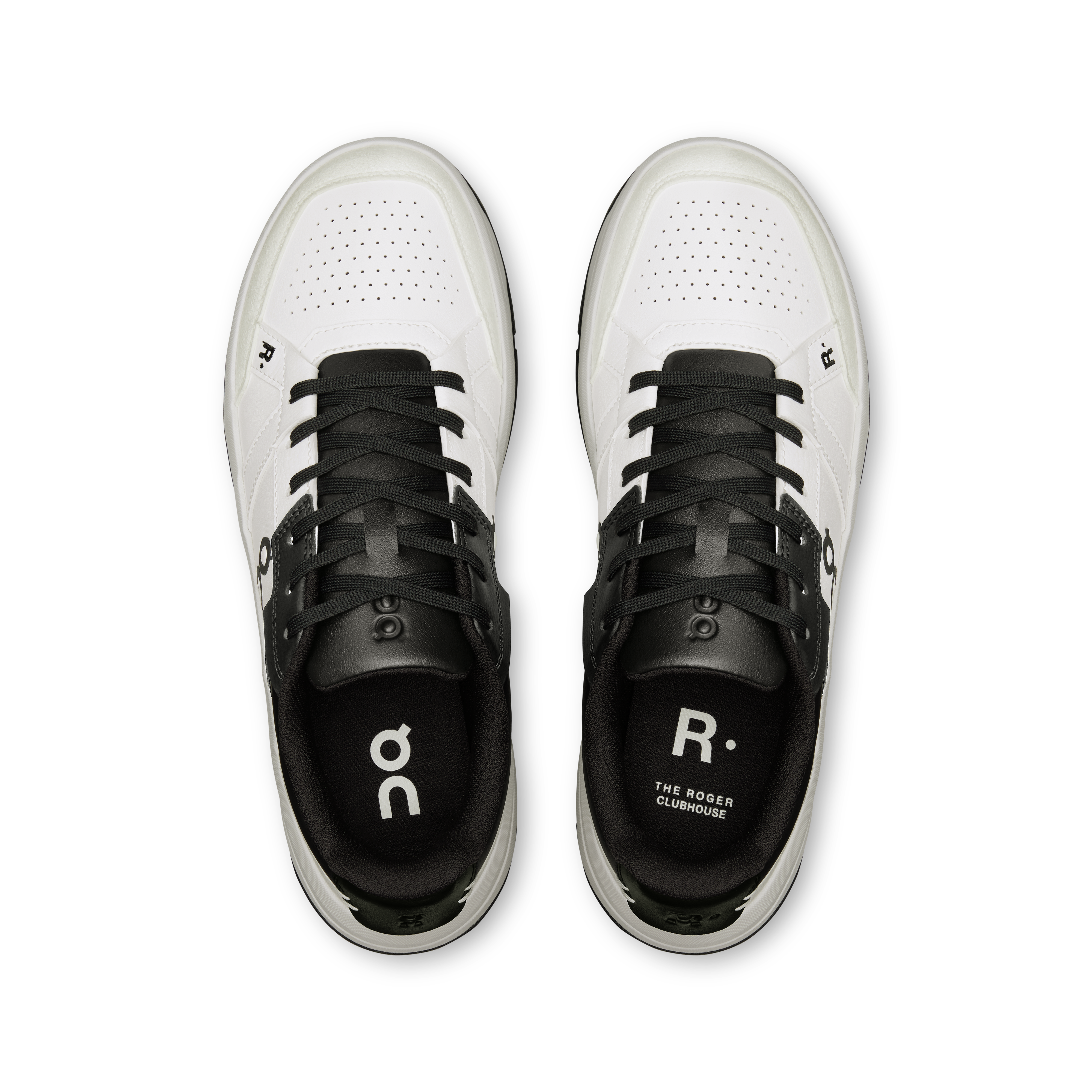 On THE ROGER Clubhouse White & Black Women Tennis Shoes