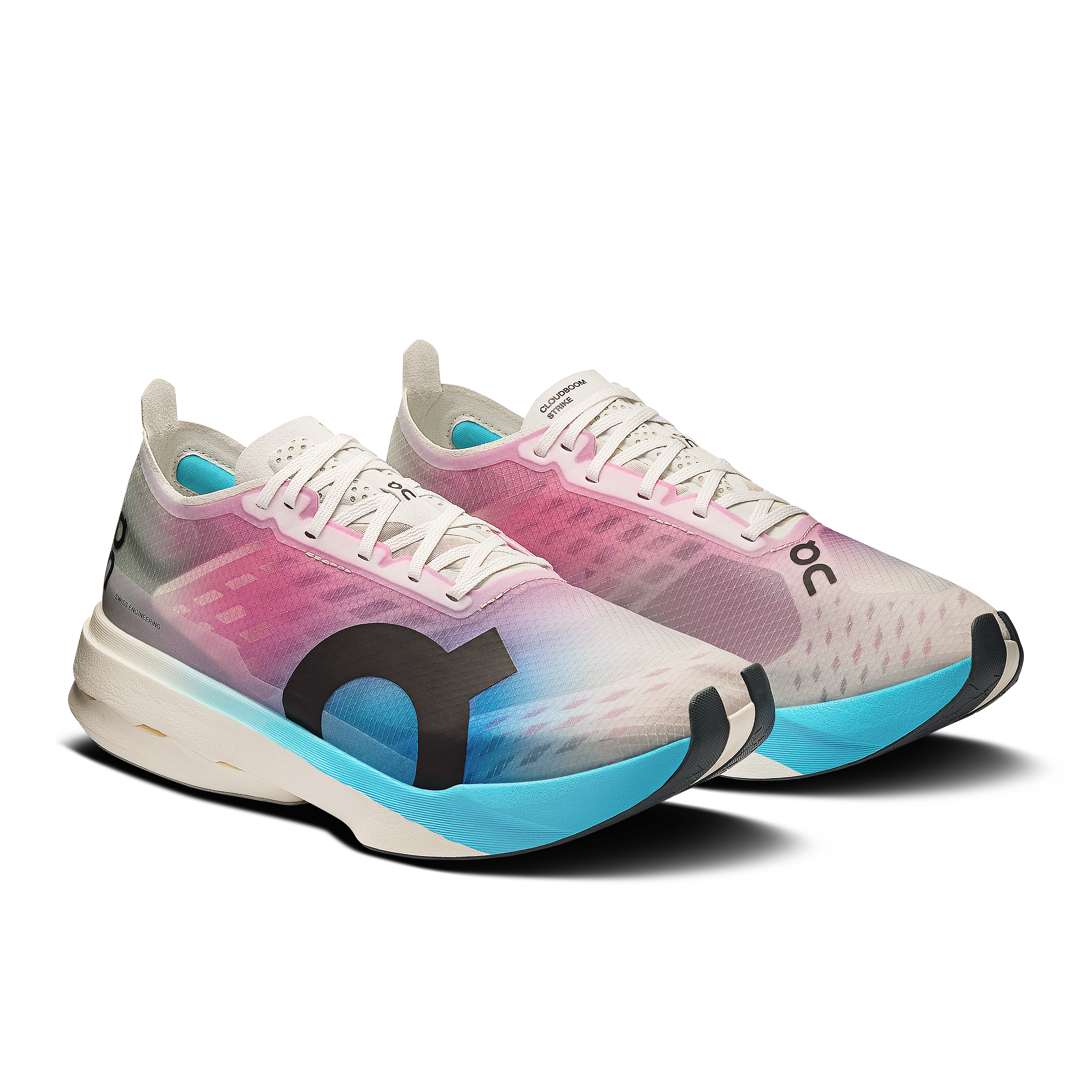 On Cloudboom Strike White & Horizon Women Road running Shoes