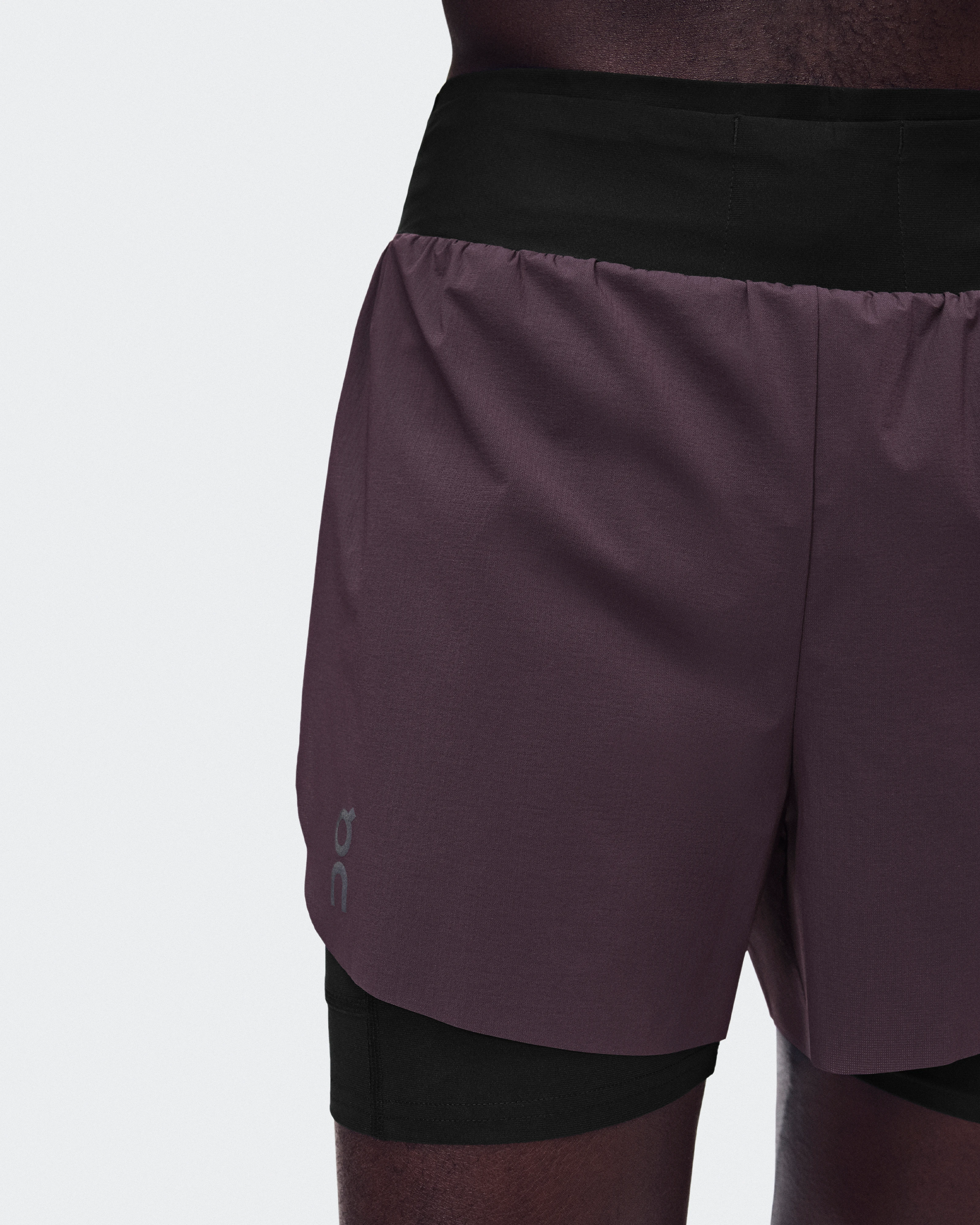 On Zero 2-in-1 Shorts Urchin & Black Men Shorts
