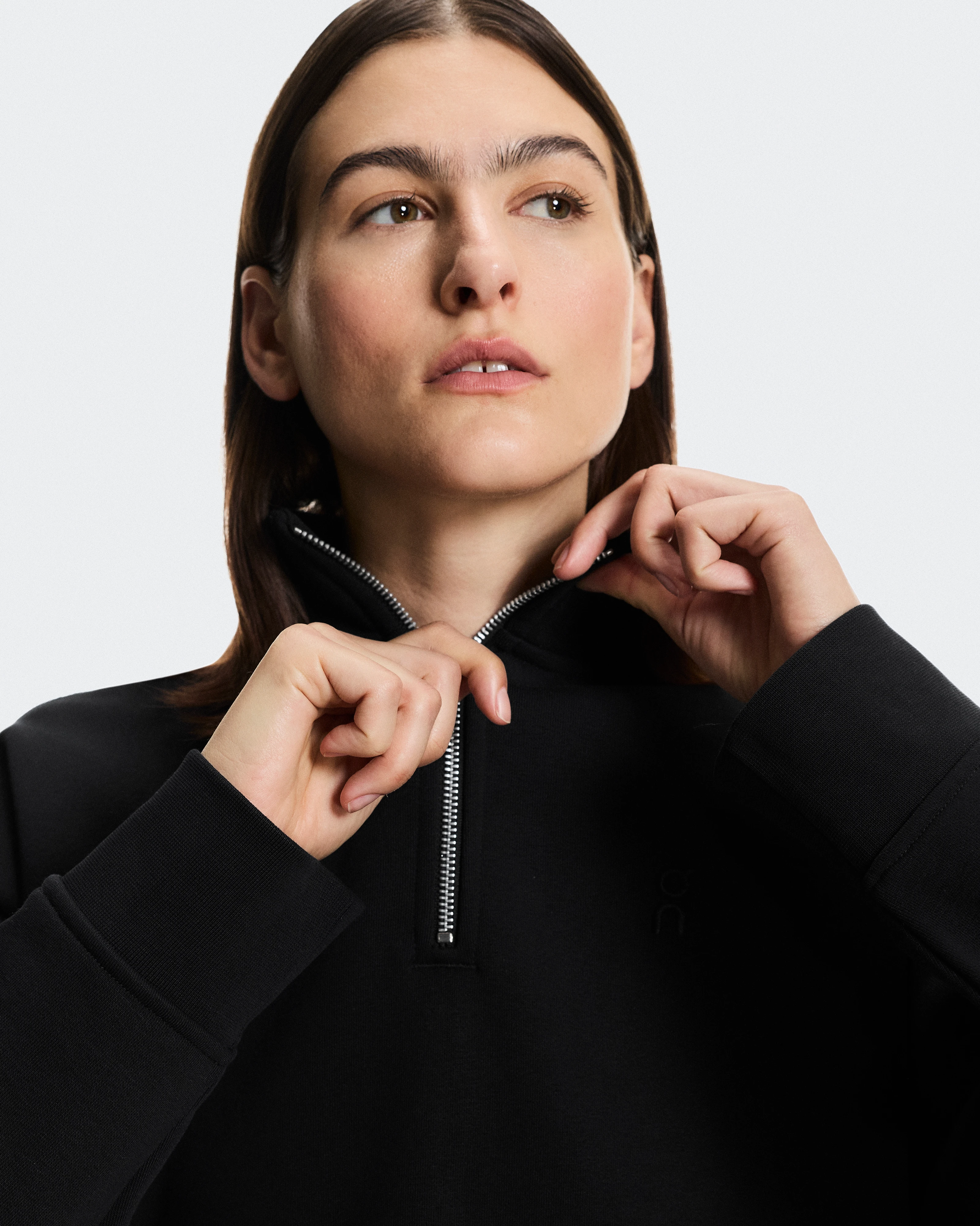 On Club Collective 1/4 Zip Black Women Hoodies and sweatshirts