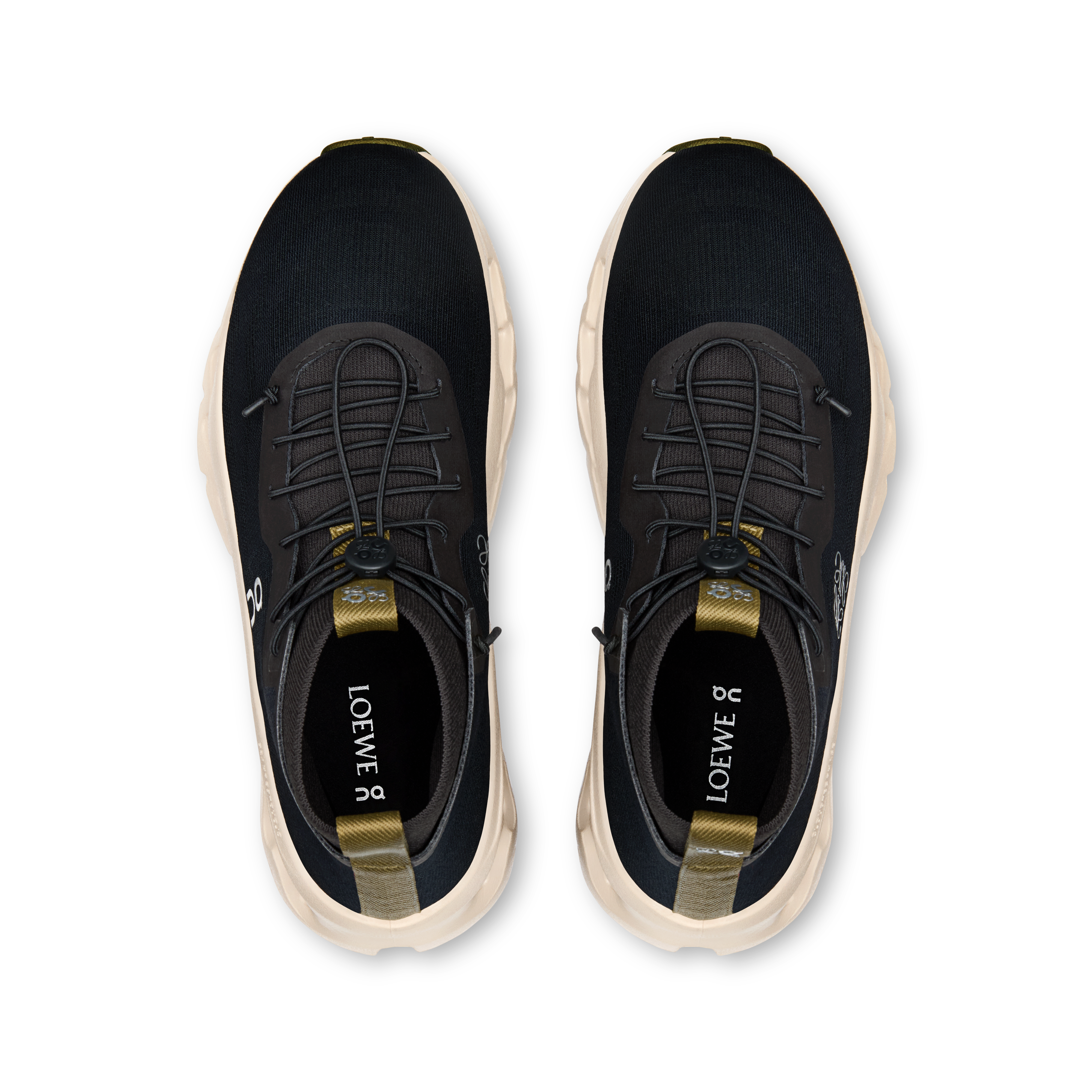 On Cloudtilt Hi LOEWE Black & Oatmeal | Olive Women Active life Shoes