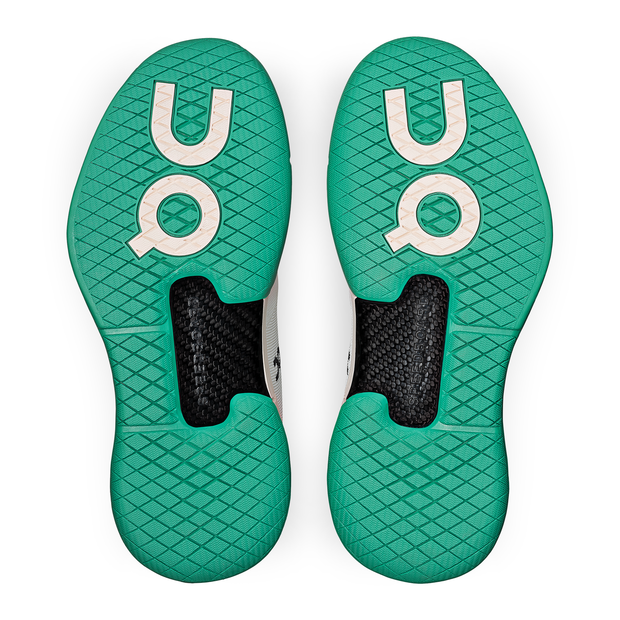 On THE ROGER Pro White & Mint Women Tennis Shoes