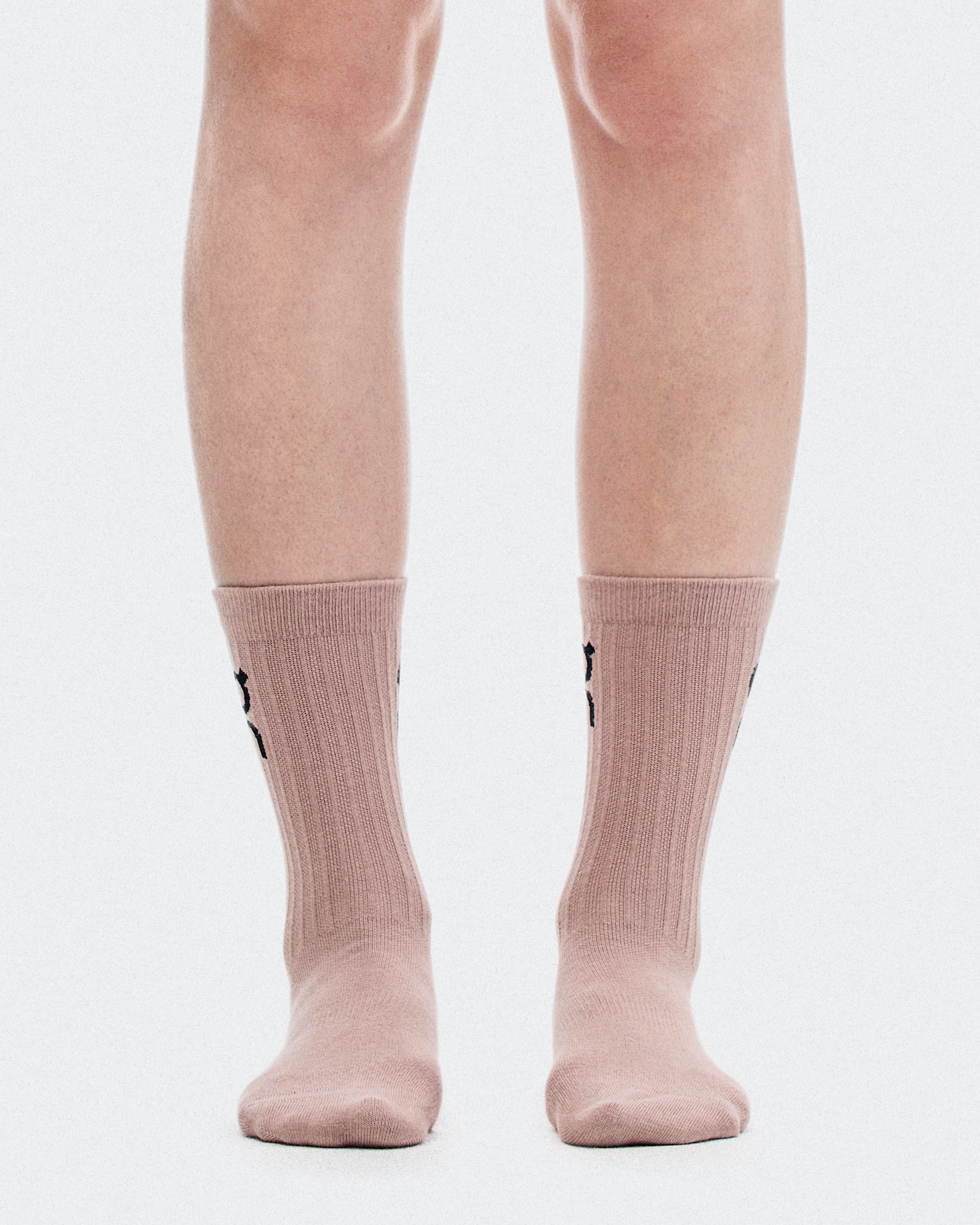 On Logo Sock High 3P Sherbet & Rhodonite Unisex Socks