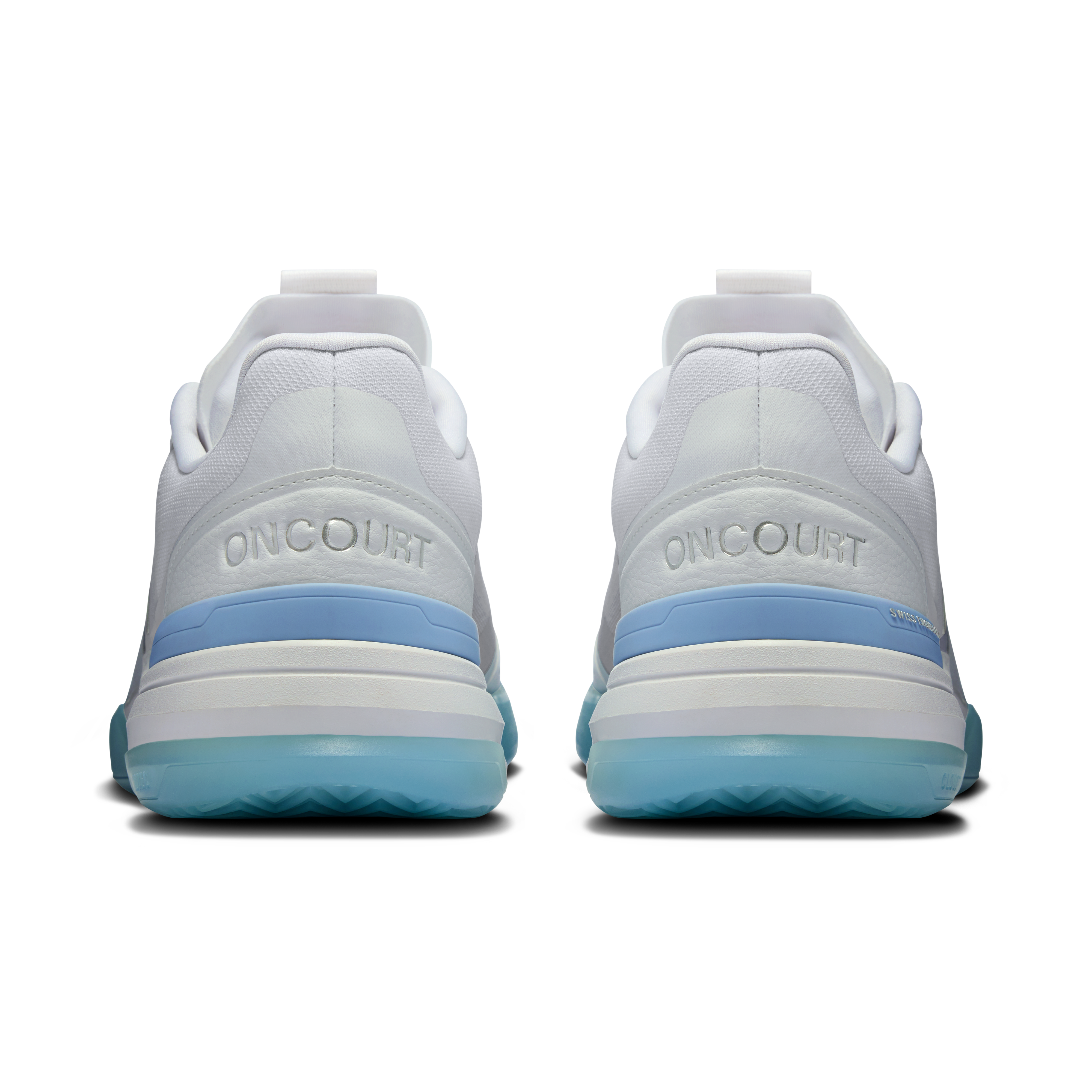 On THE ROGER Advantage Pro White & Chambray Women Tennis Shoes