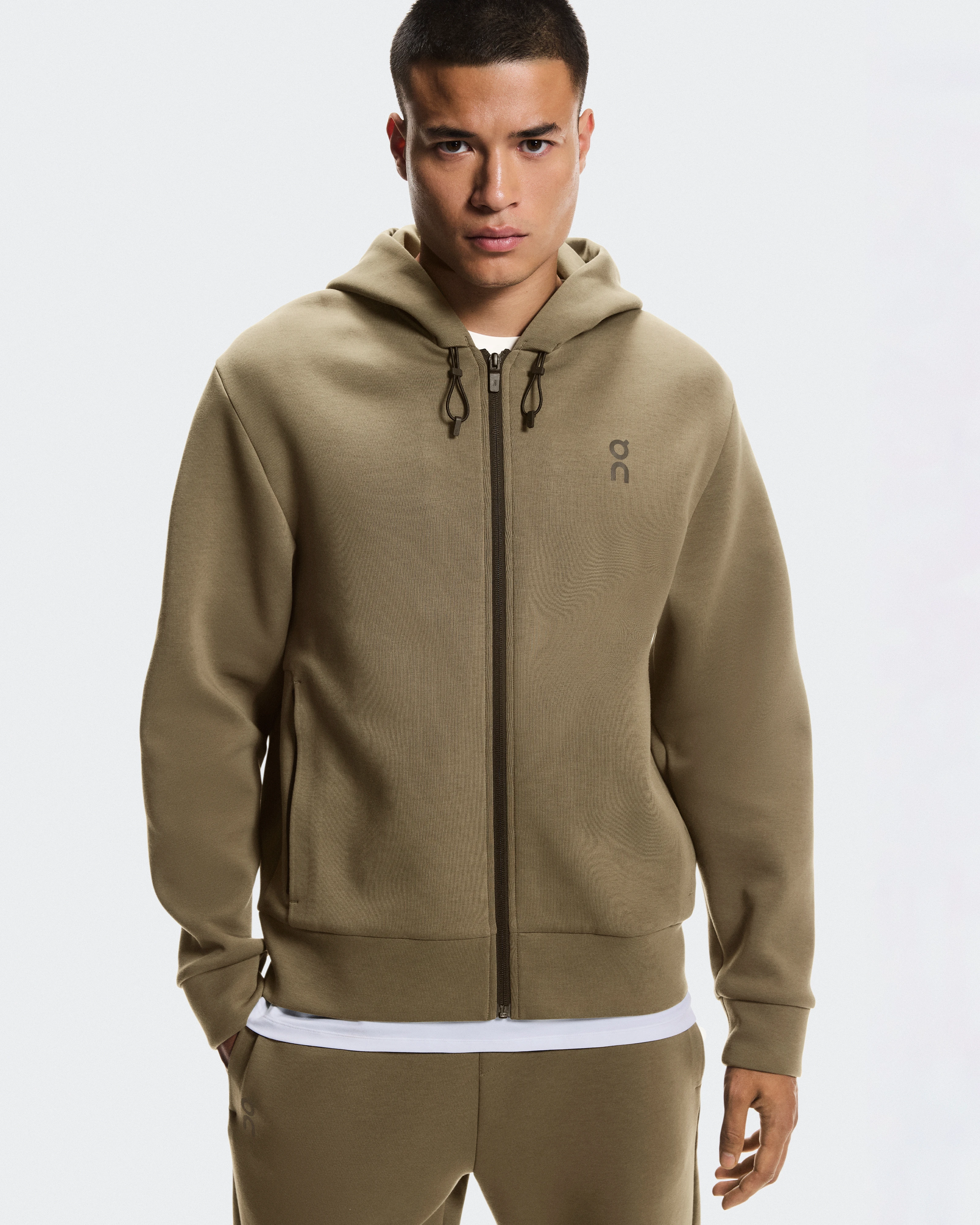 On Focus Tech Zip Hoodie Kalamata Men Hoodies and sweatshirts