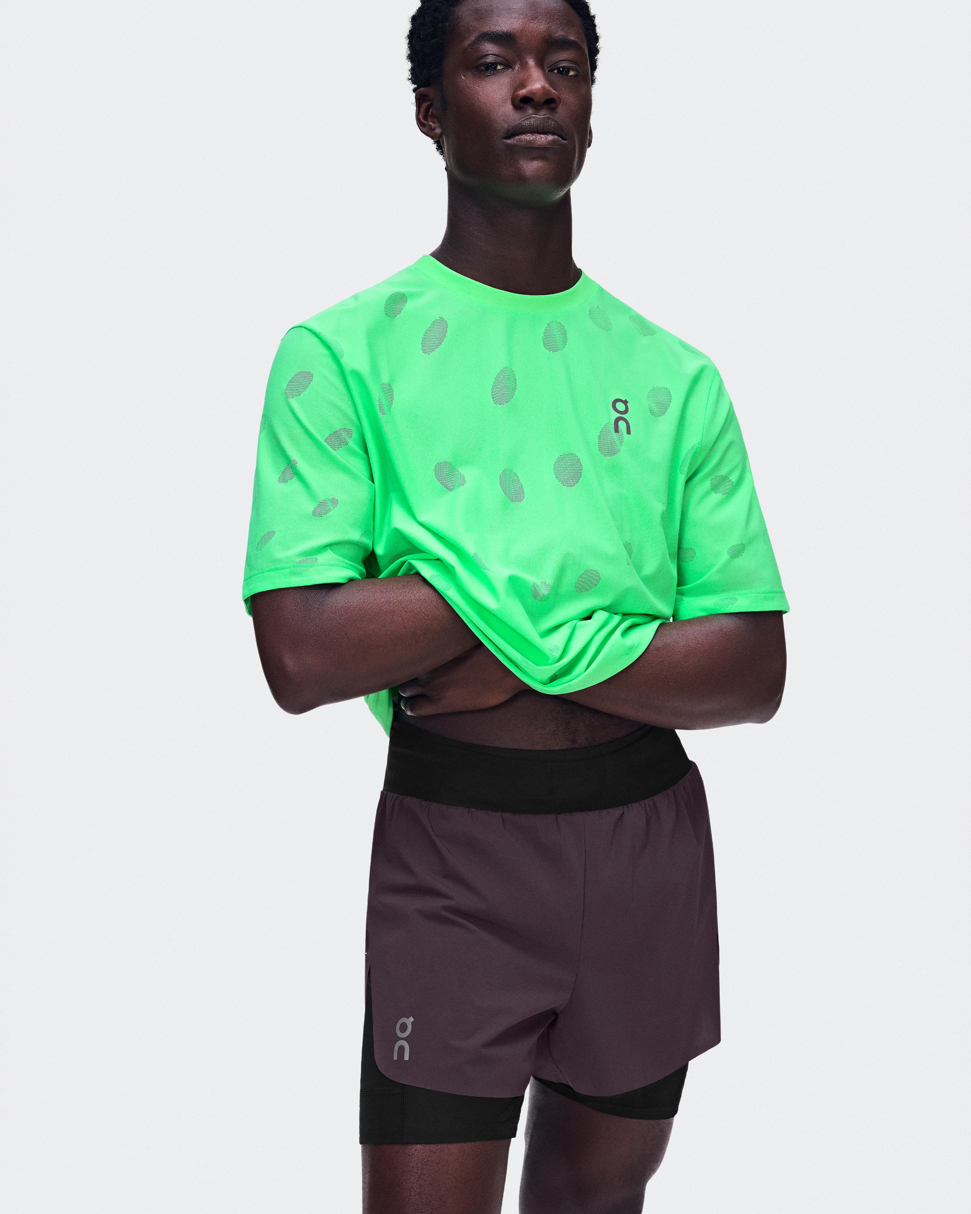 On Zero 2-in-1 Shorts Urchin & Black Men Shorts