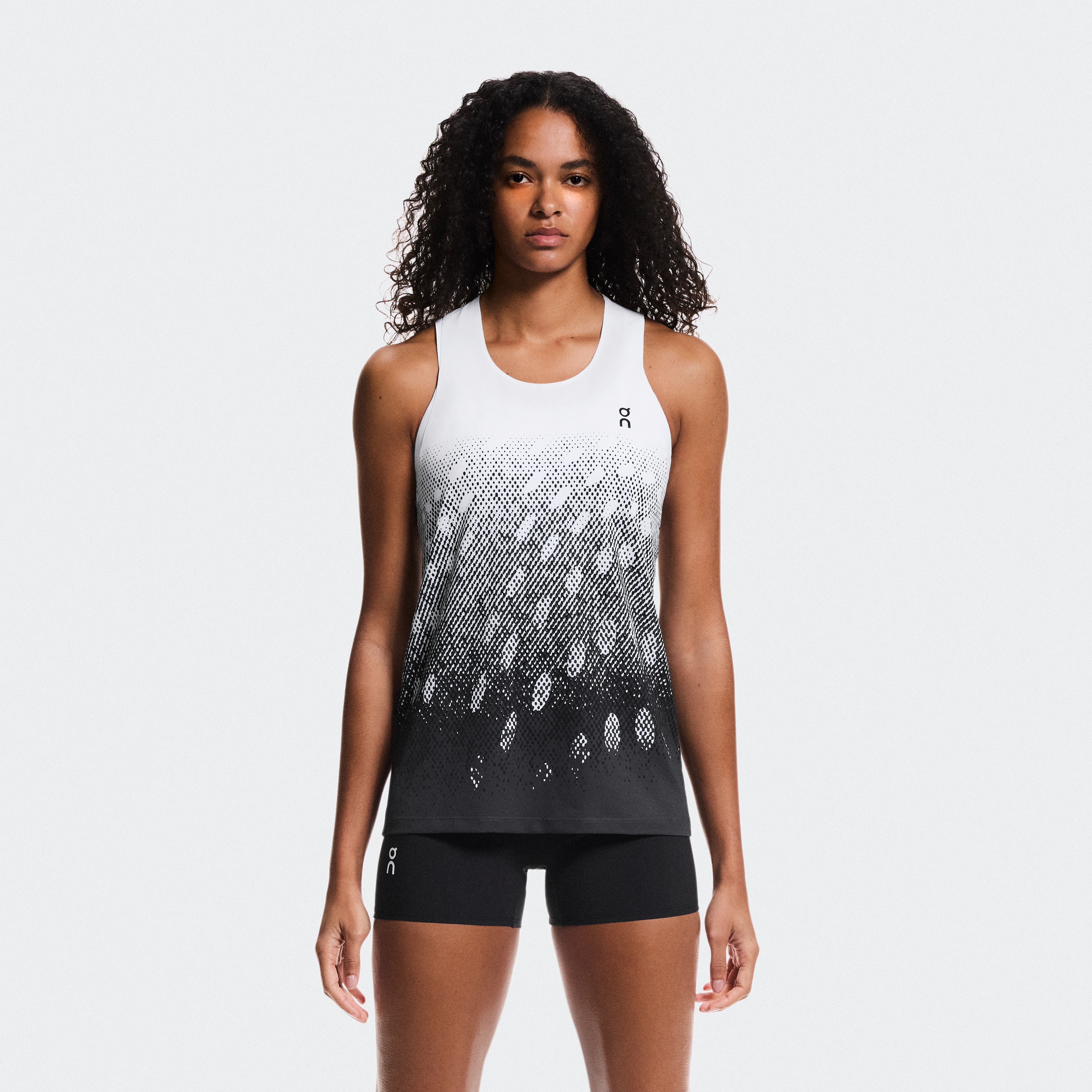 On Zero Singlet White & Iron Women – Race-day running Tops and t-shirts