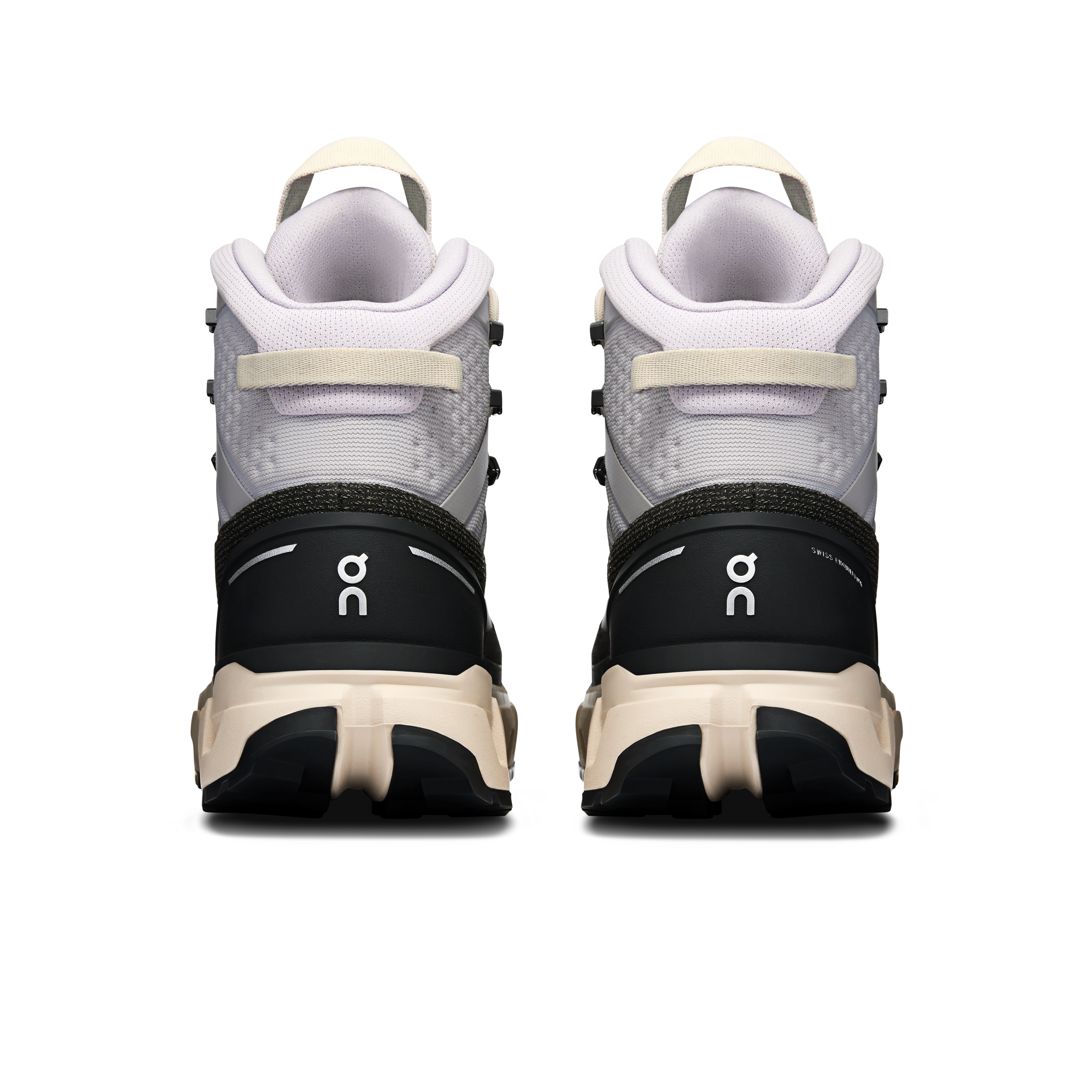 On Cloudrock Trek Waterproof Silver & Cream Women Hiking Shoes