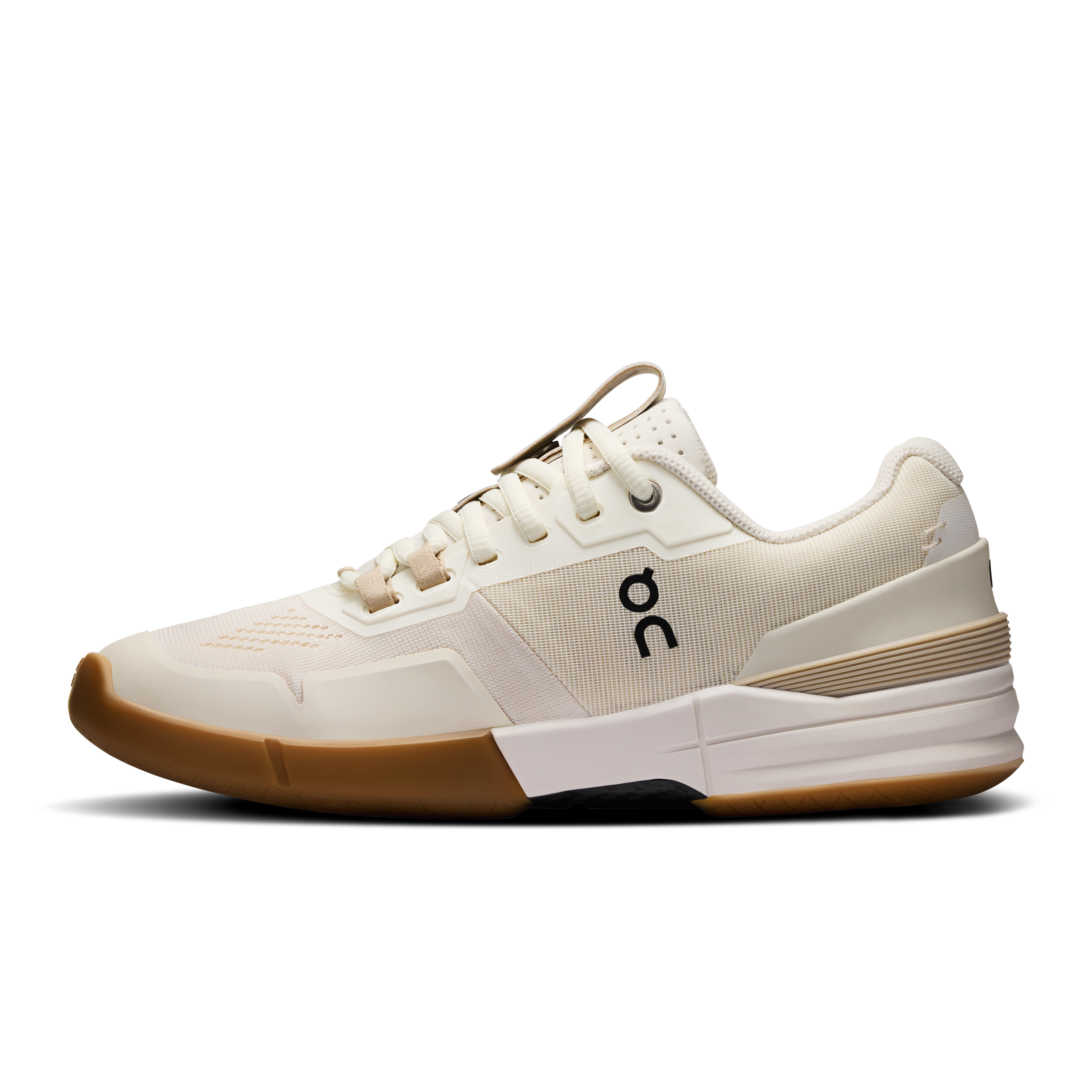 On THE ROGER Pro Ivory & Ivory Women Tennis Shoes