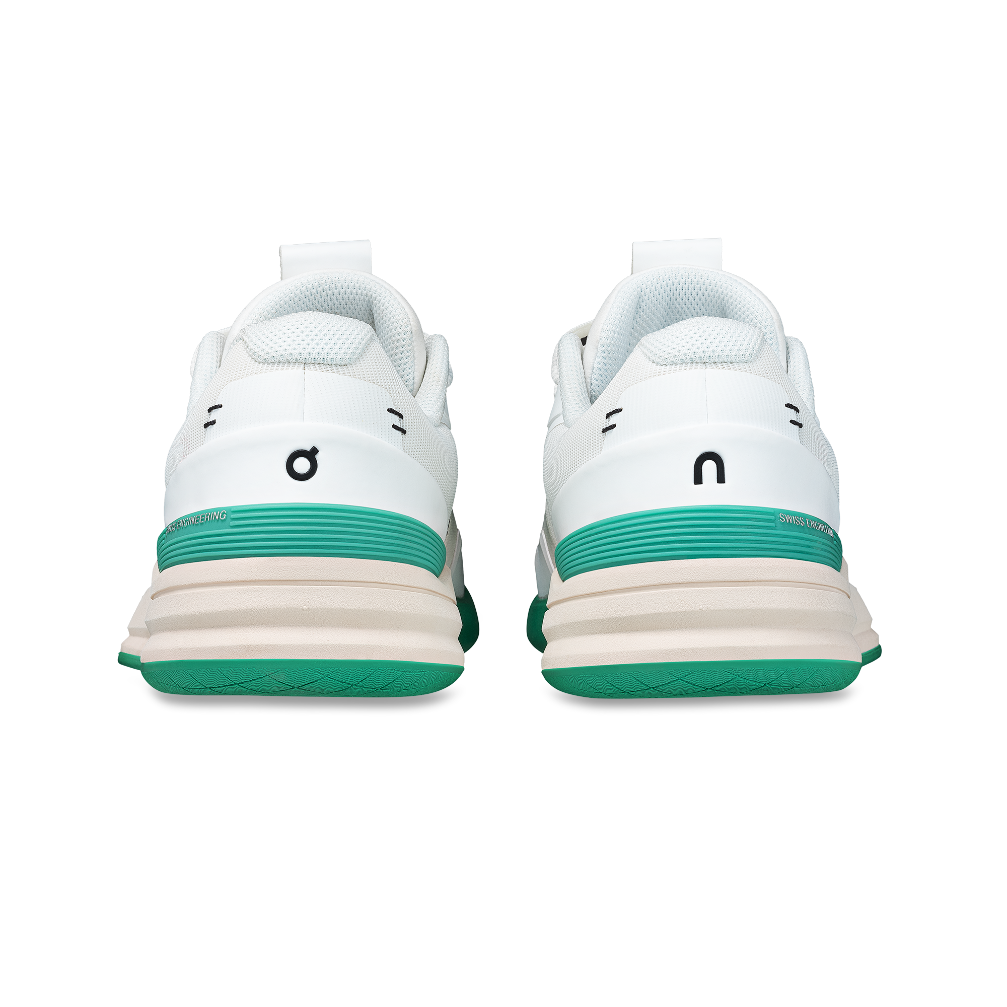 On THE ROGER Pro White & Mint Women Tennis Shoes