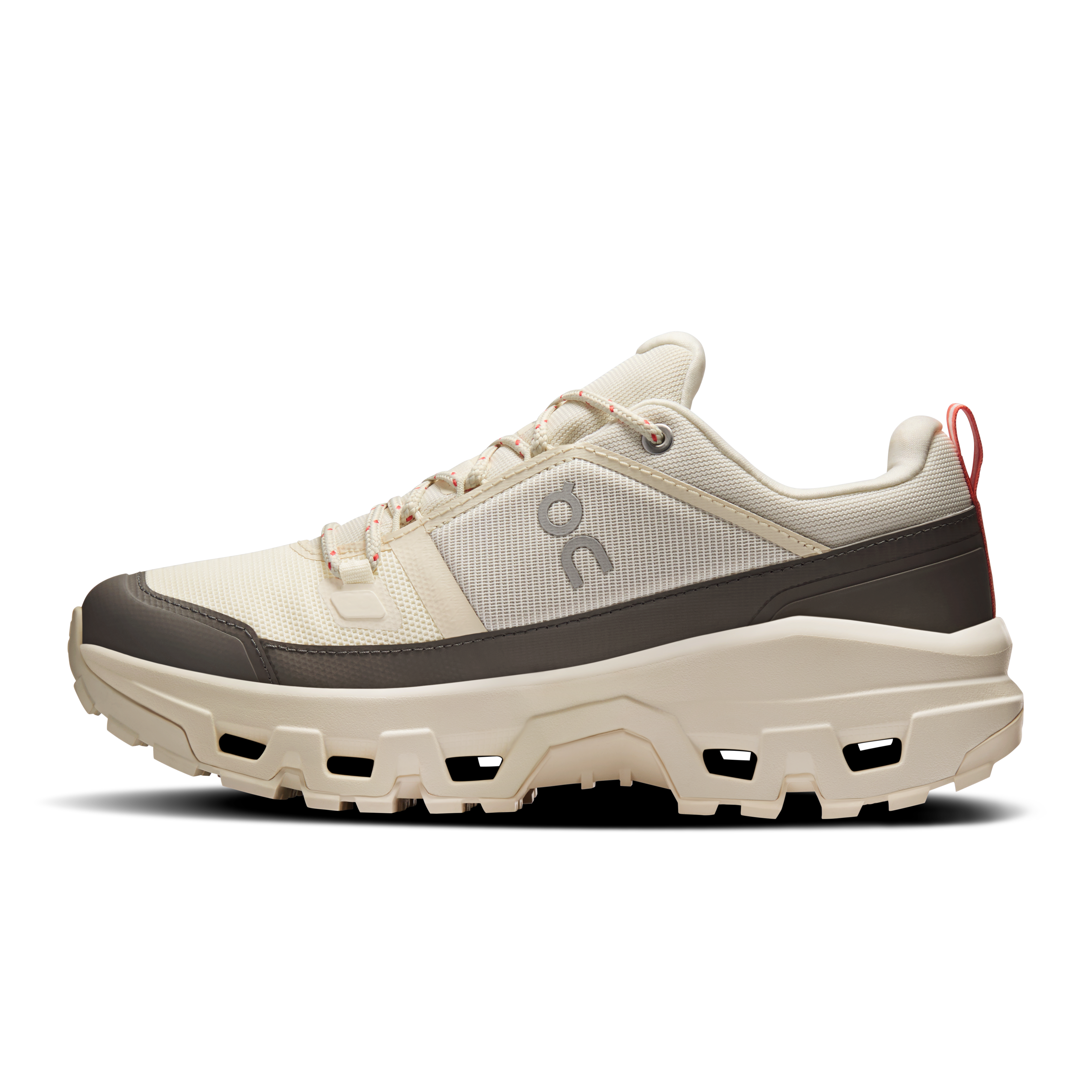 On Cloudrock Low Waterproof Ivory & Ivory Women Hiking Shoes