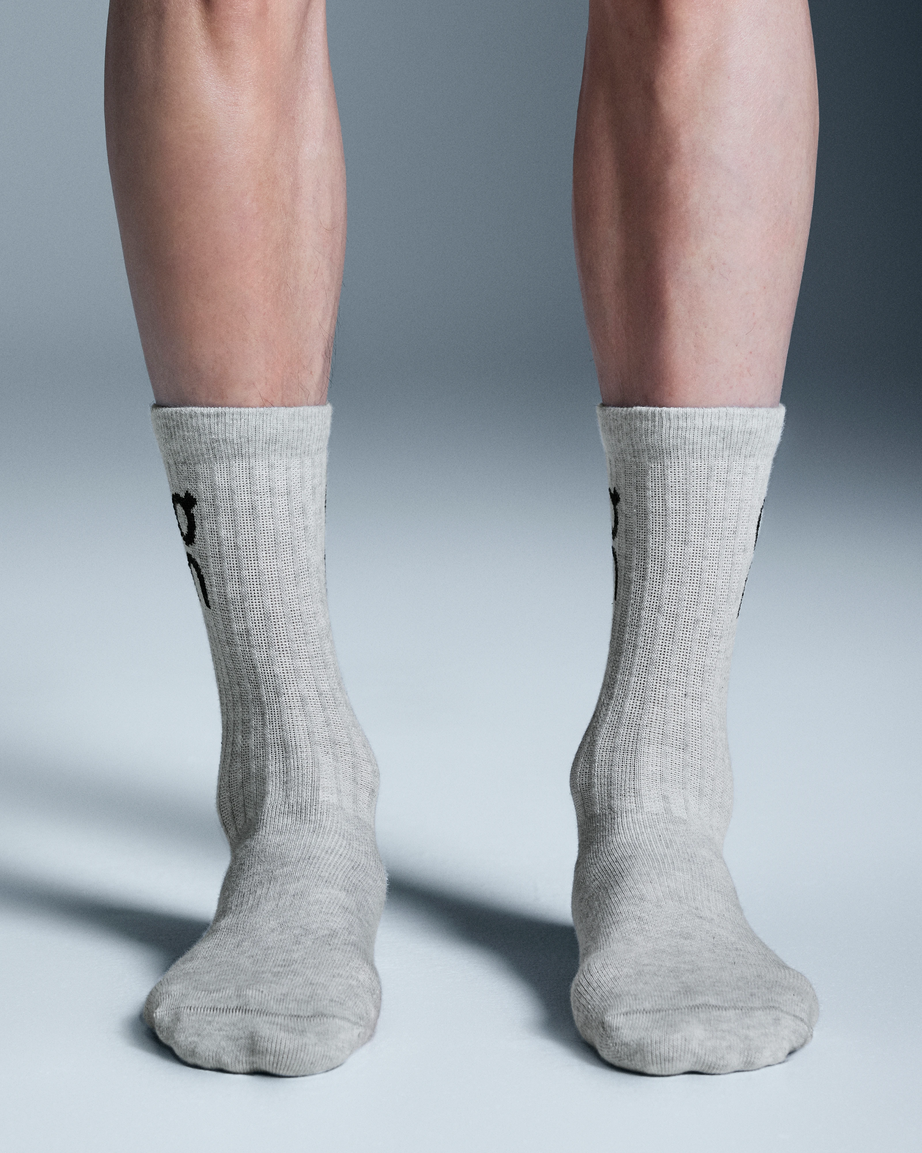 On Logo Sock High 3P Heather Gray Unisex Socks