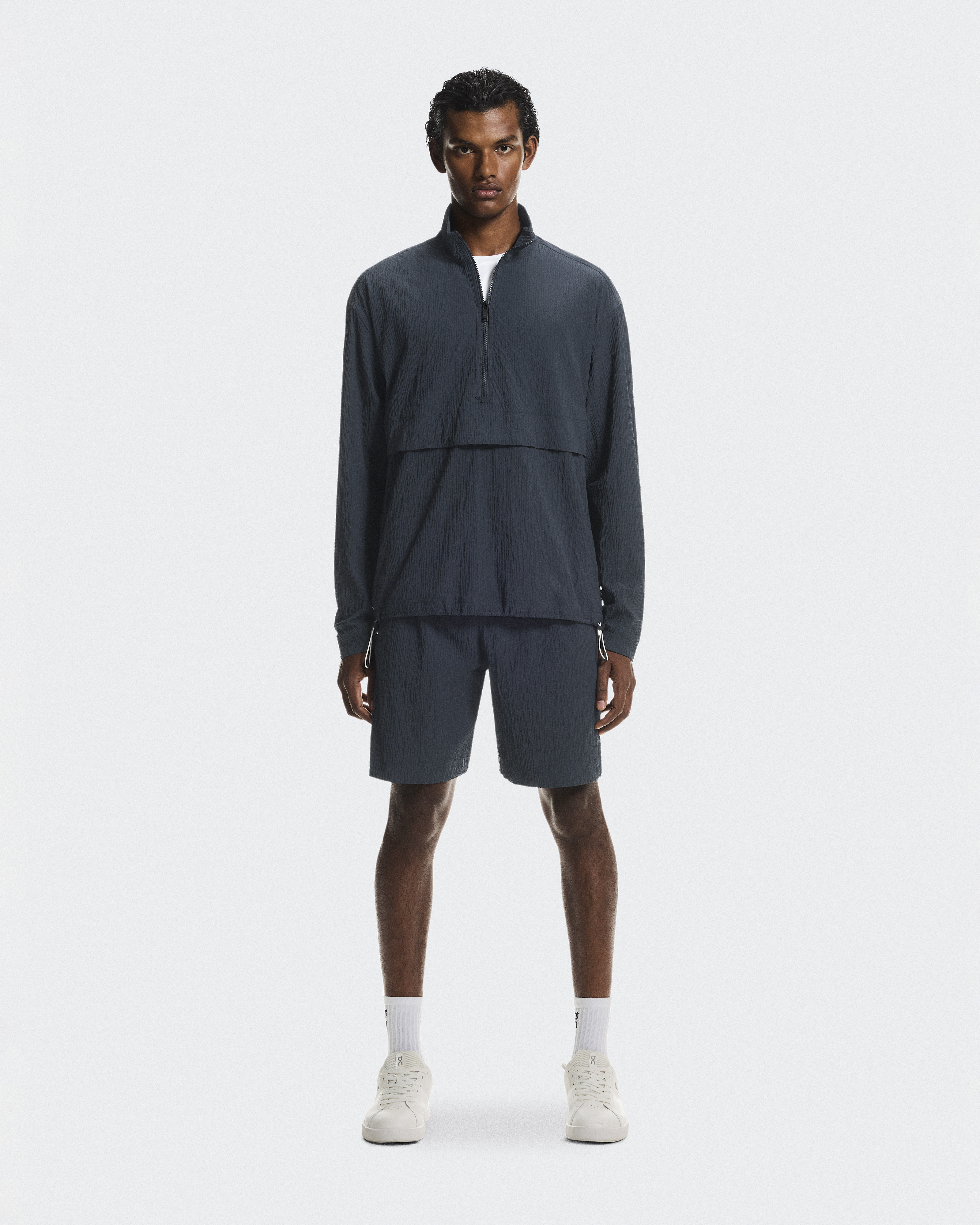 Courtside 1/2 Zip Eaze Hoodie in Midnight