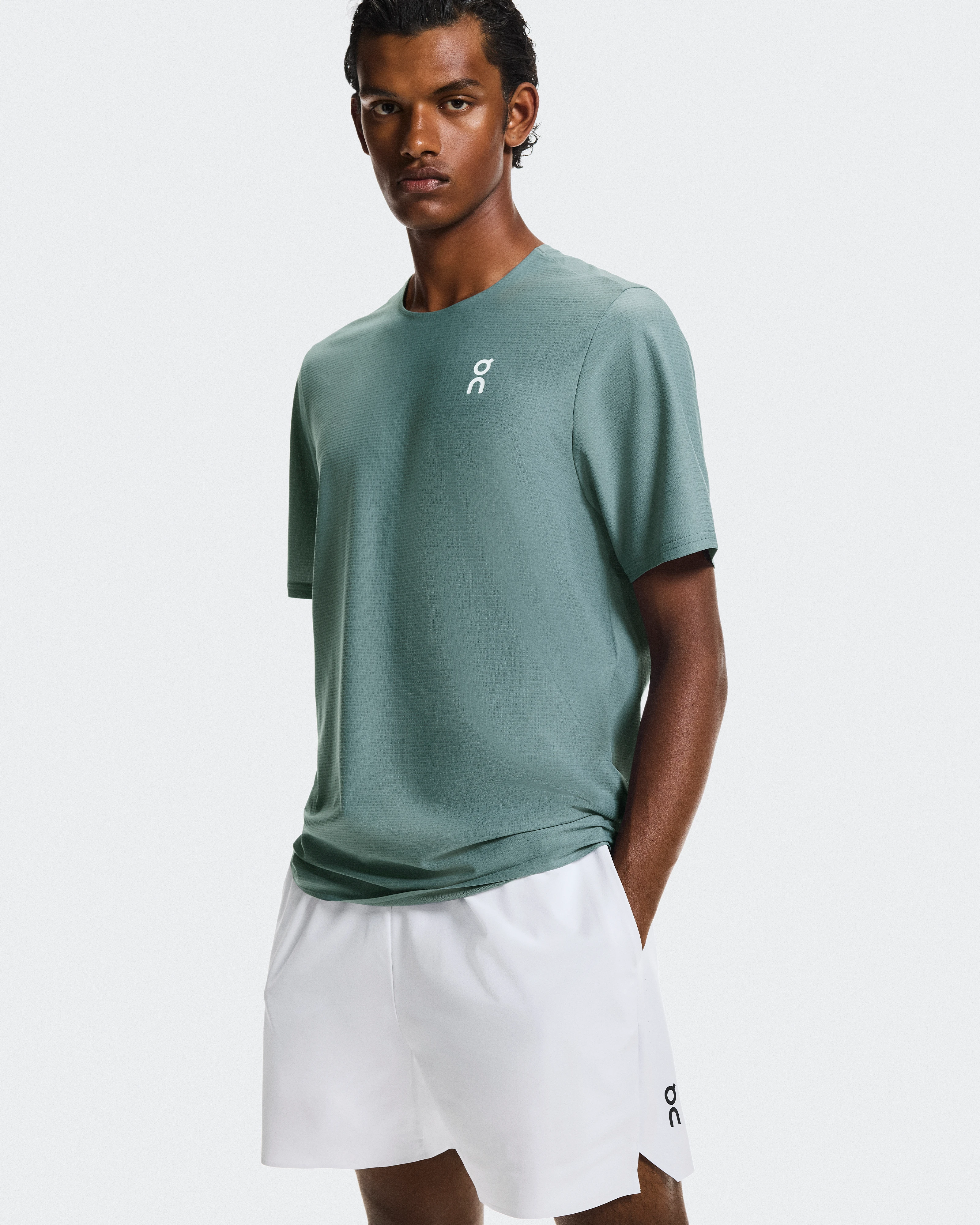 On 5" Court Shorts White Men Shorts