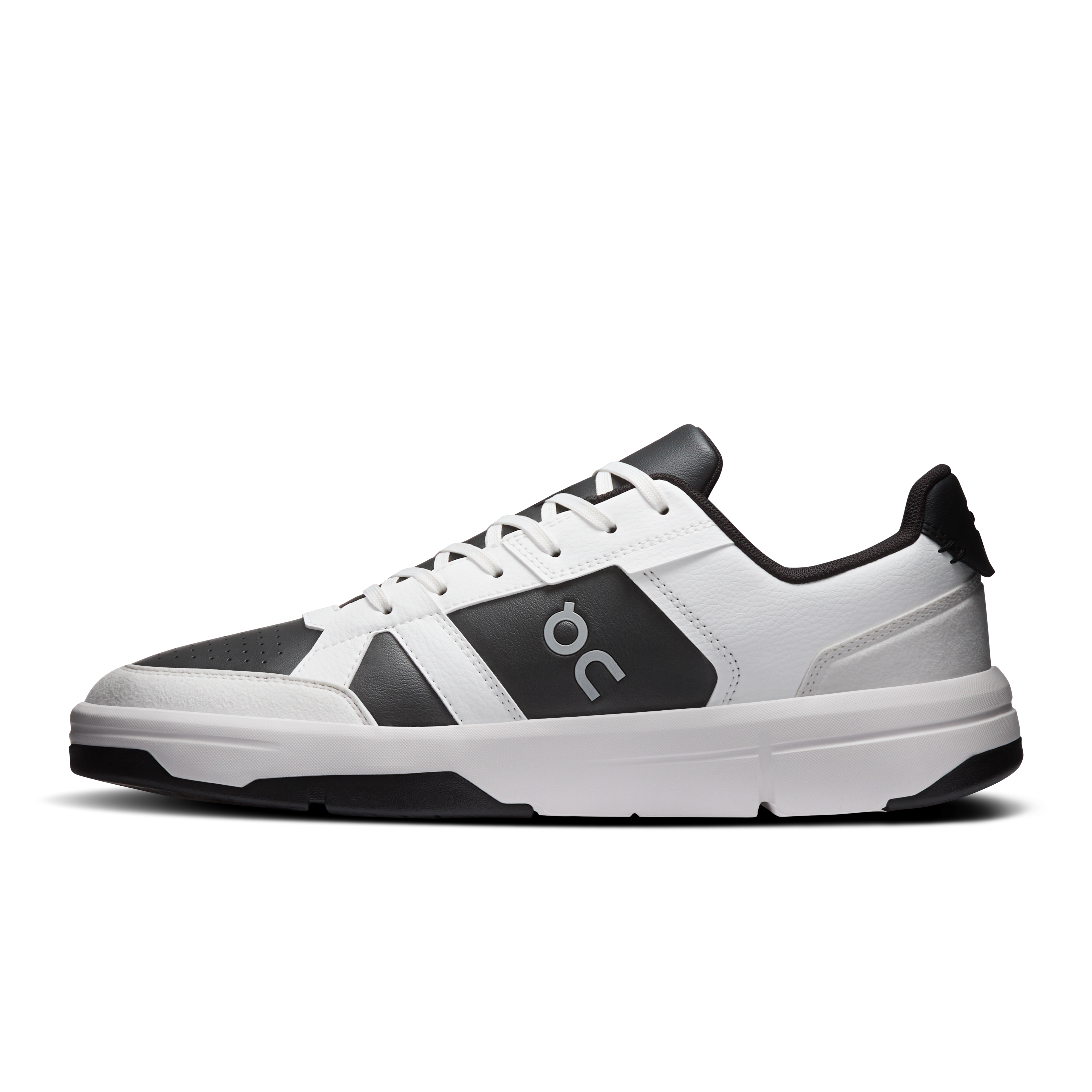 On THE ROGER Clubhouse White & Onyx Men Tennis Shoes