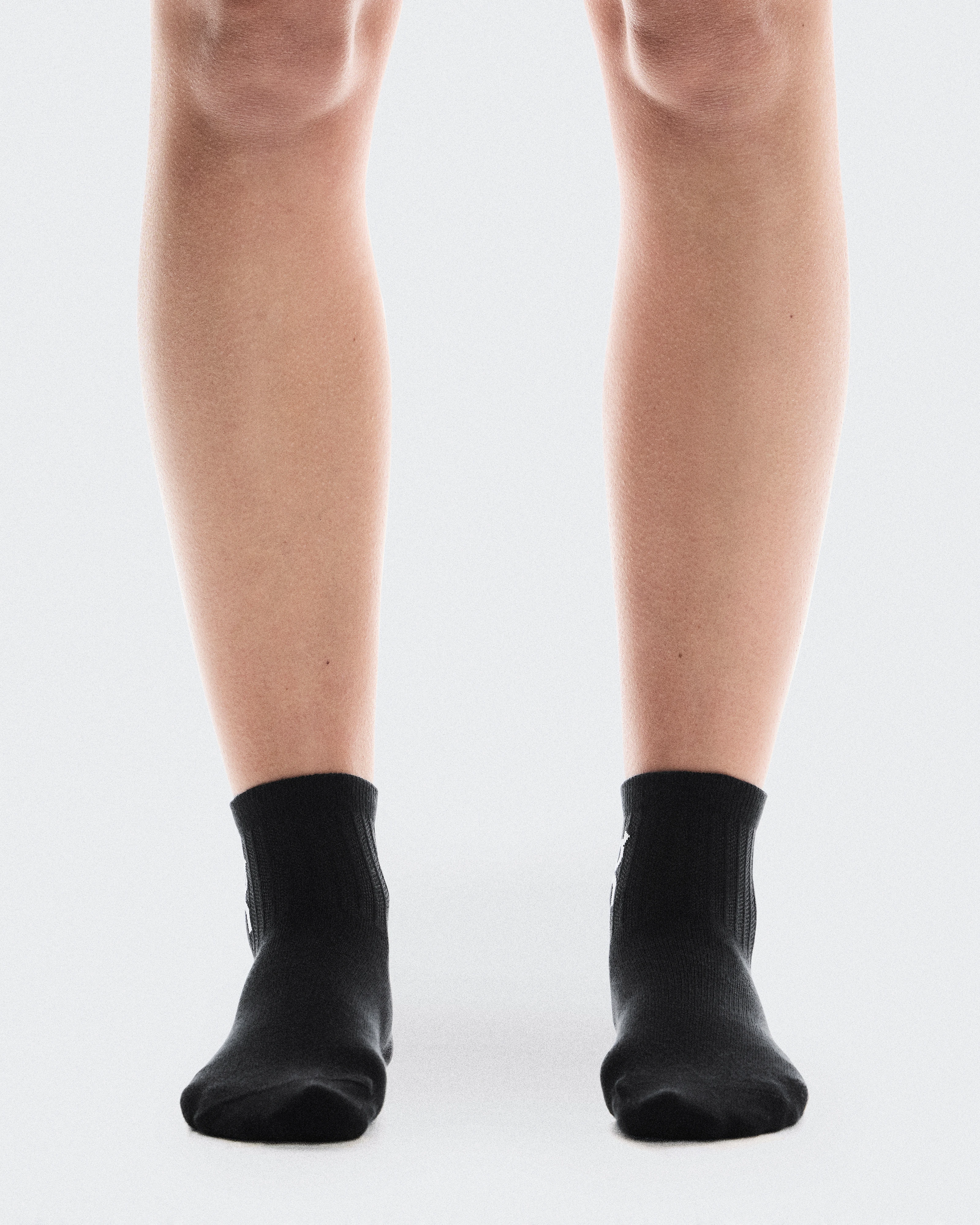 On Logo Sock Mid 3P Black Unisex Socks