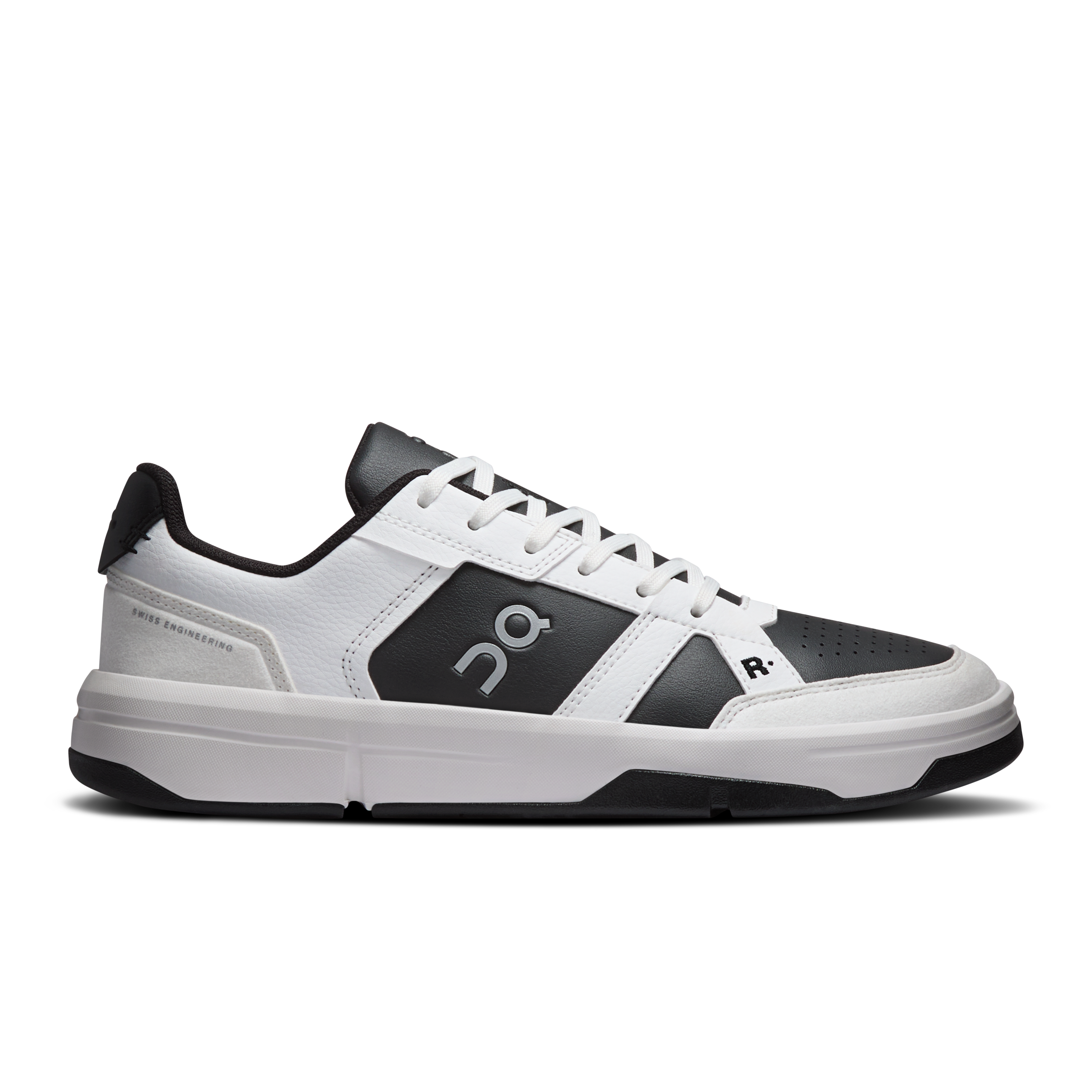 THE ROGER Clubhouse Tennis Shoe in White/Onyx