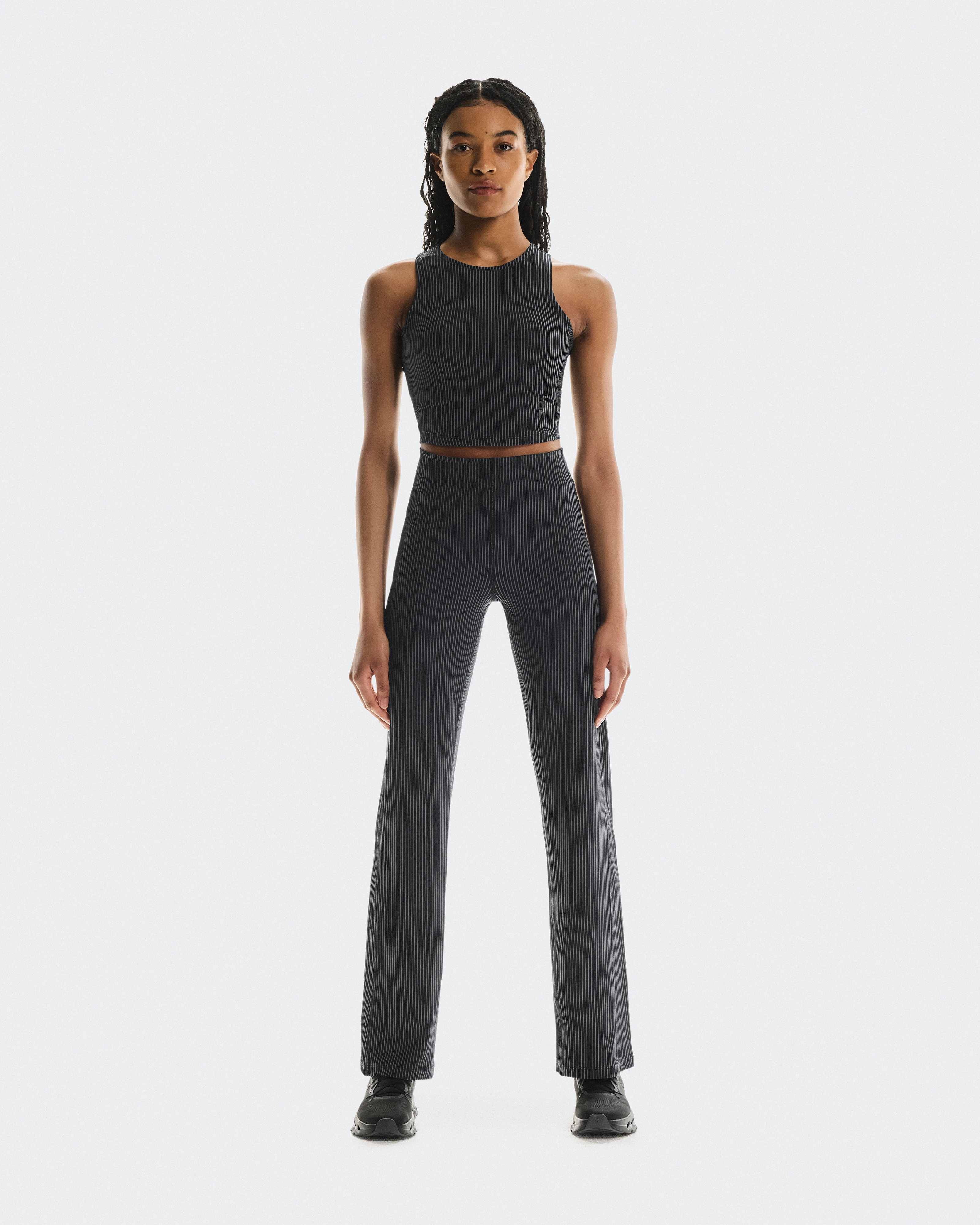 On All-Day Ribbed Pants Black & Rock Women Pants