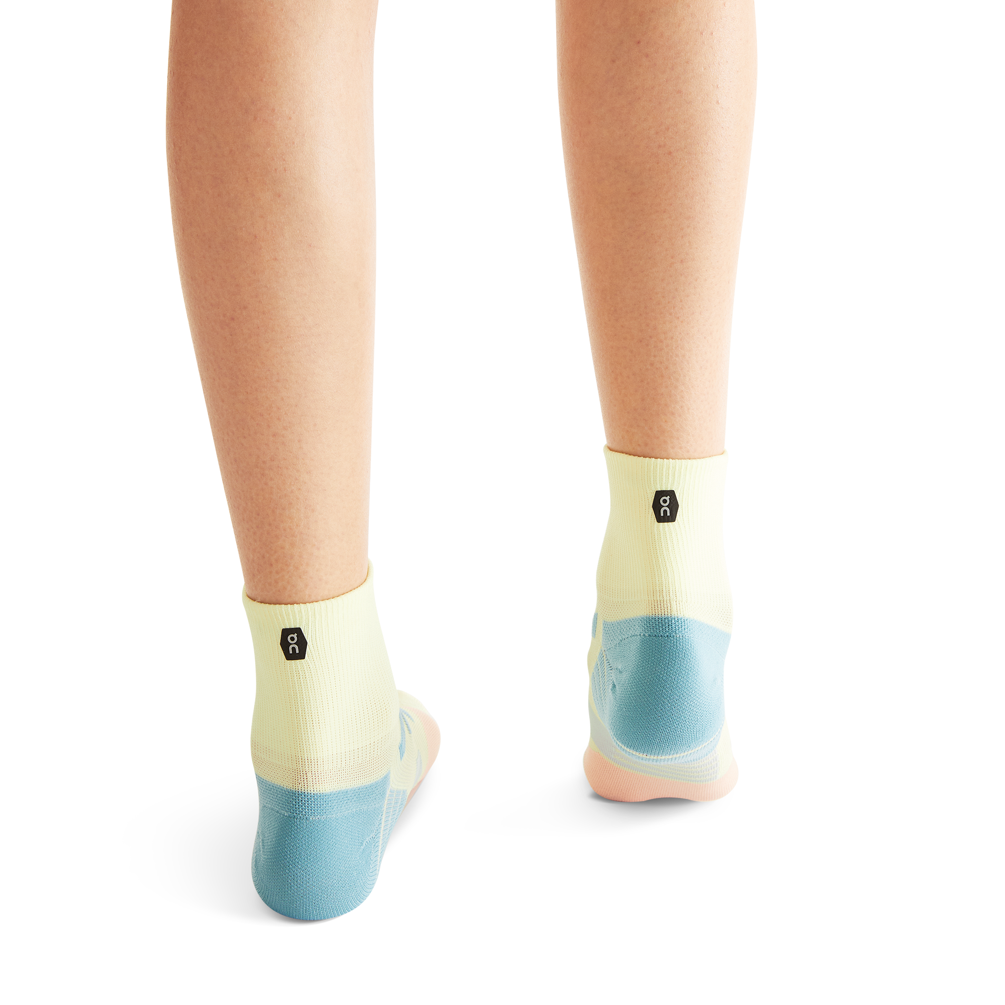 On Performance Mid Sock Hay & Rose Women Socks