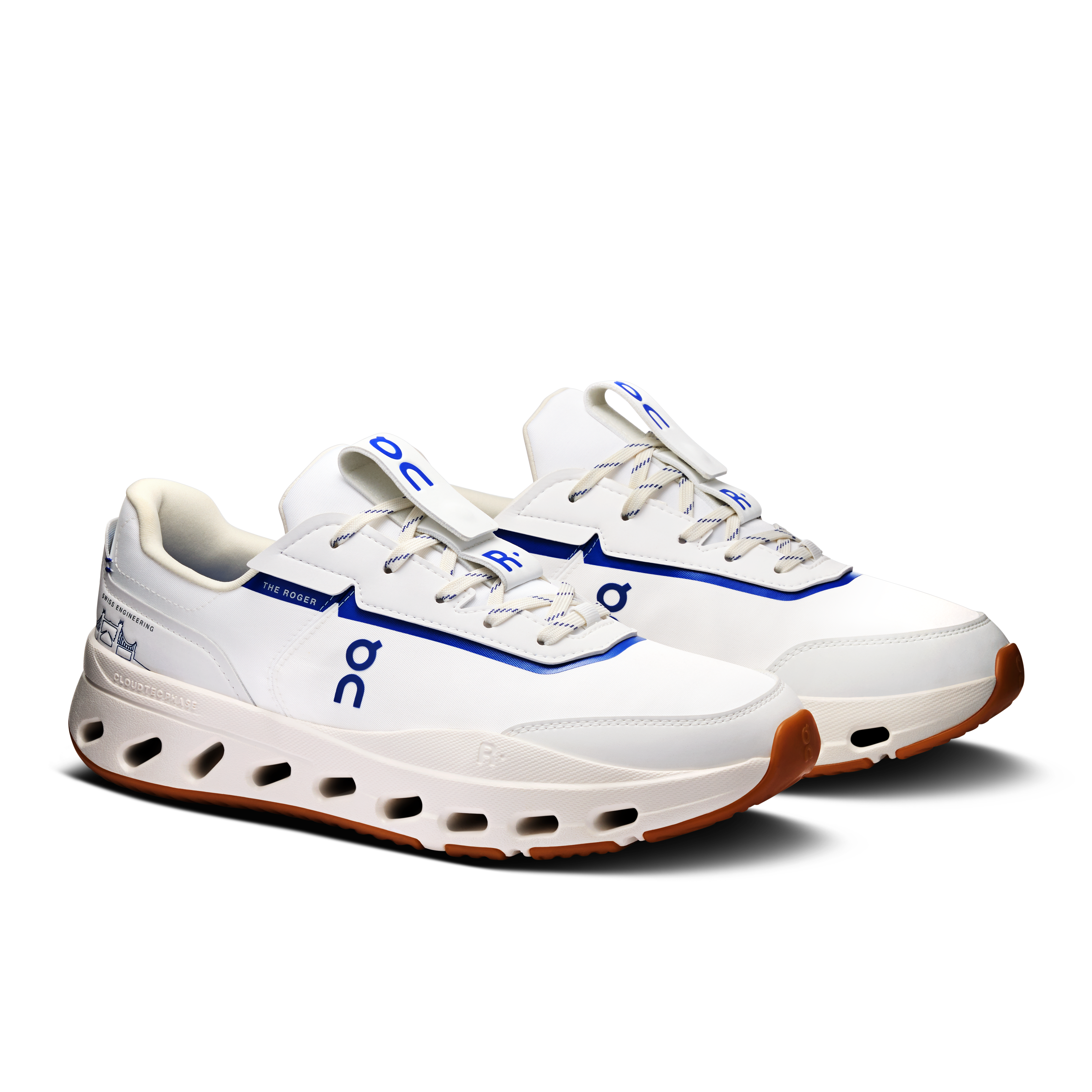 On THE ROGER Wildcard LC White & Indigo Women Active life Shoes