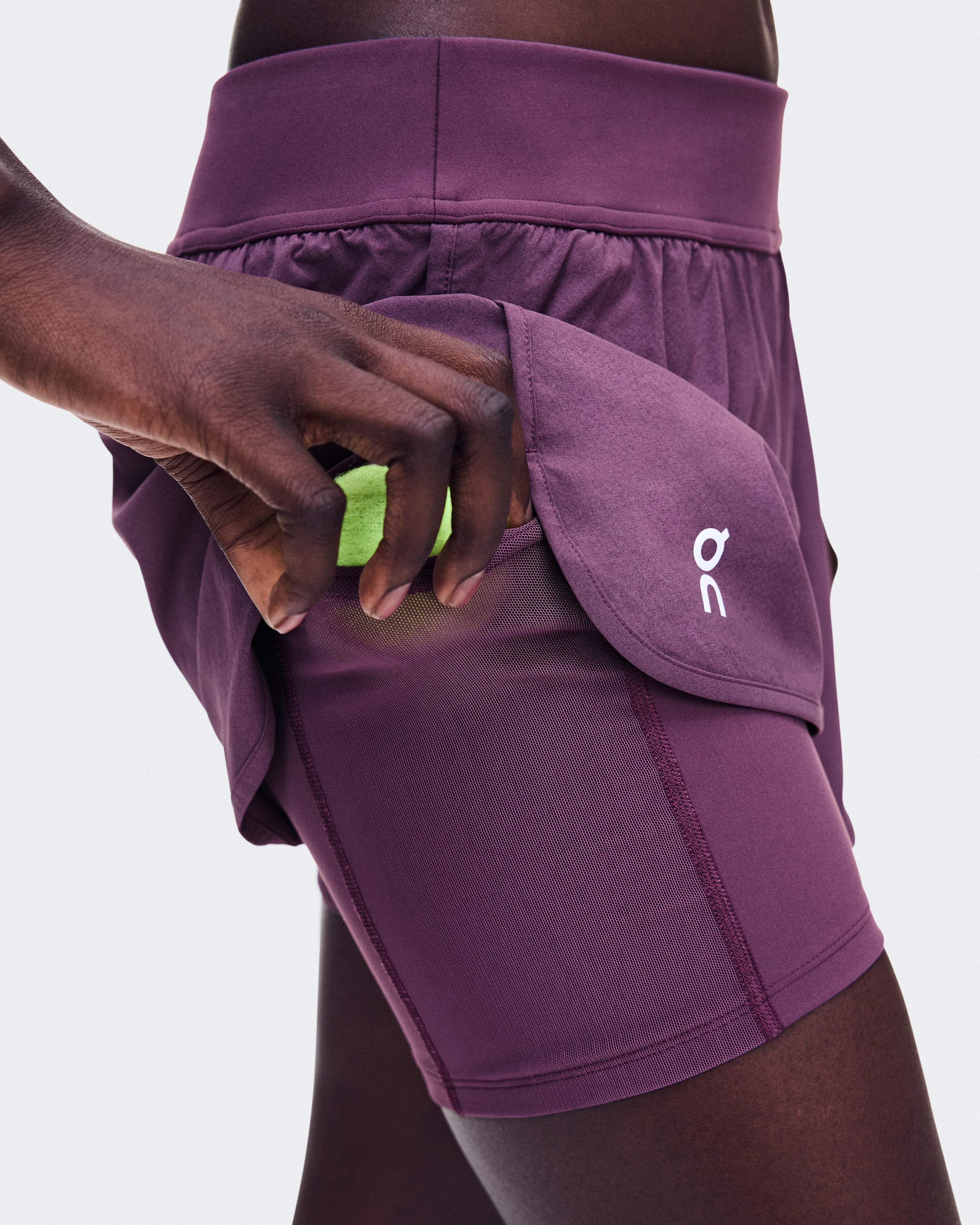 On 3" Court Shorts 2-in-1 Cassis Women Shorts