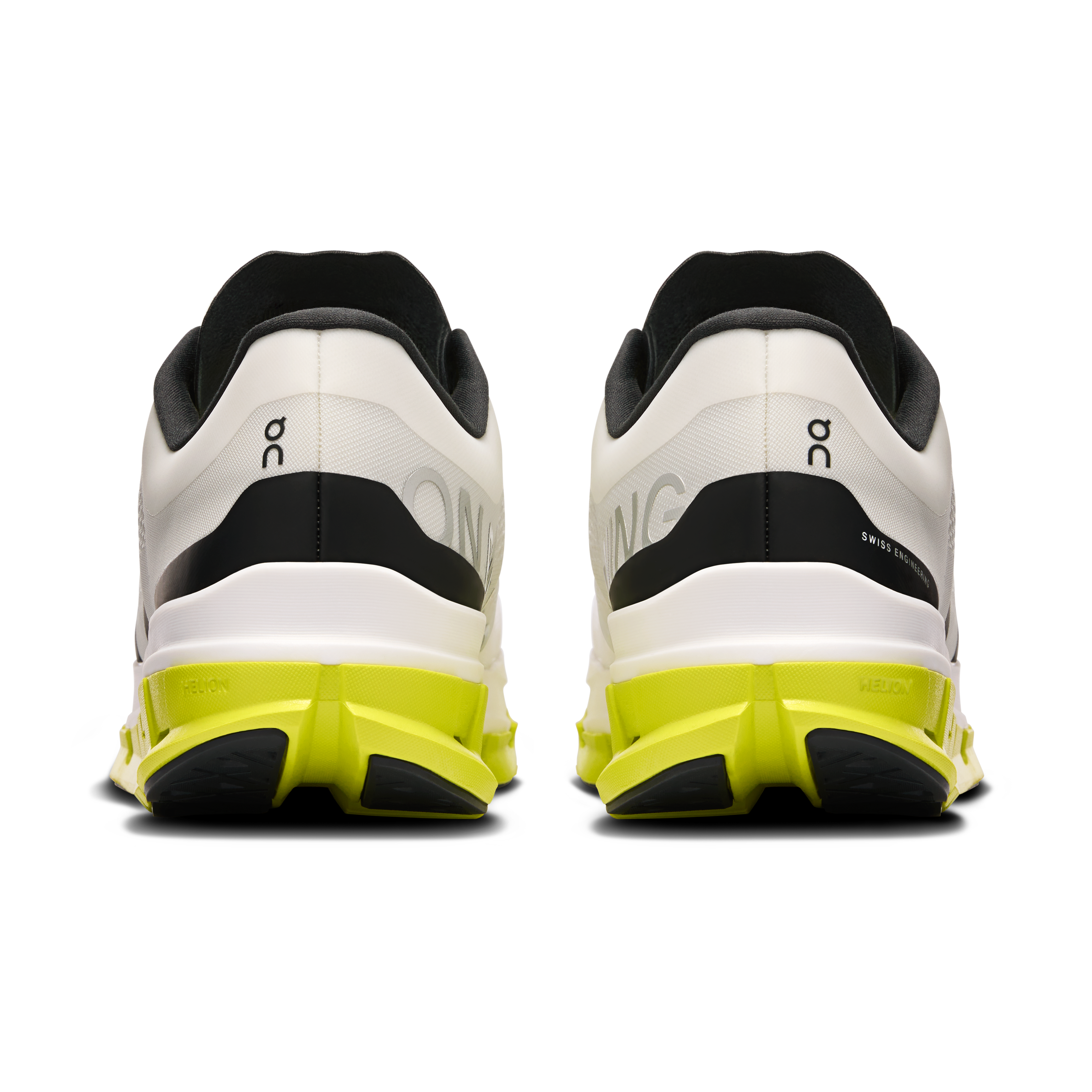 On Cloudflow 5 White & Lime Men Road running Shoes