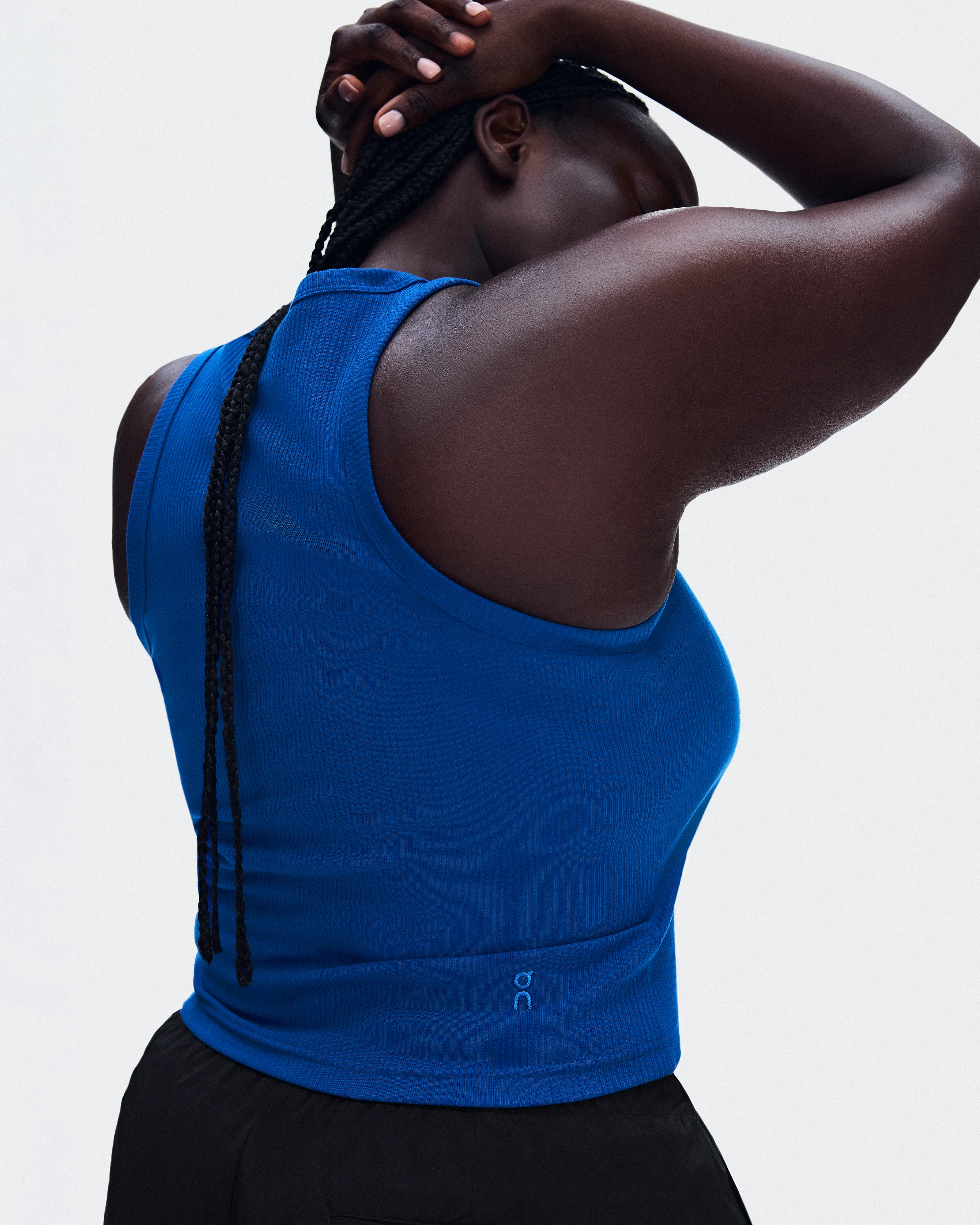 On All-Day Ribbed Tank Indigo Women Tops and t-shirts