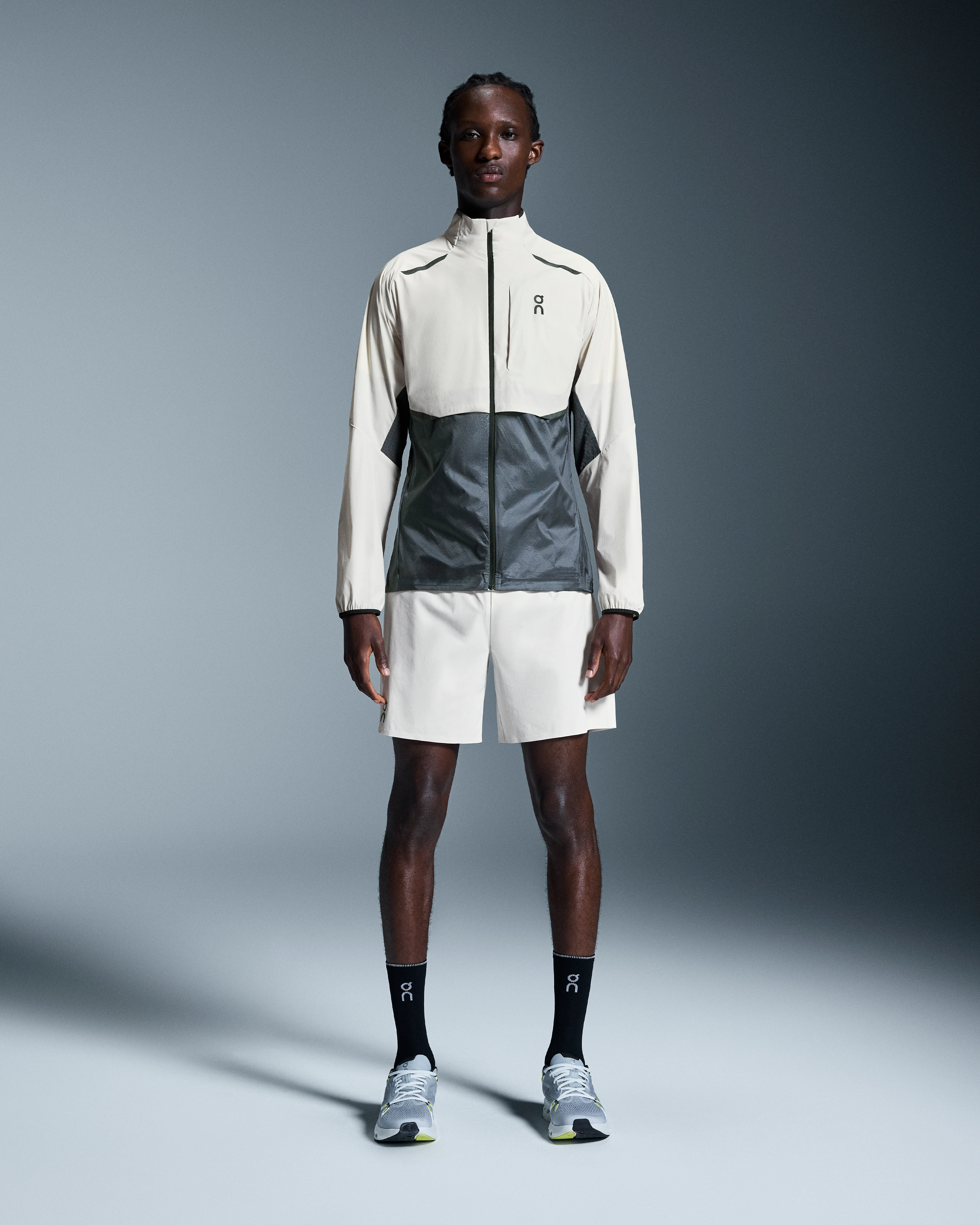 On Weather Jacket Silver & Eclipse Men Jackets