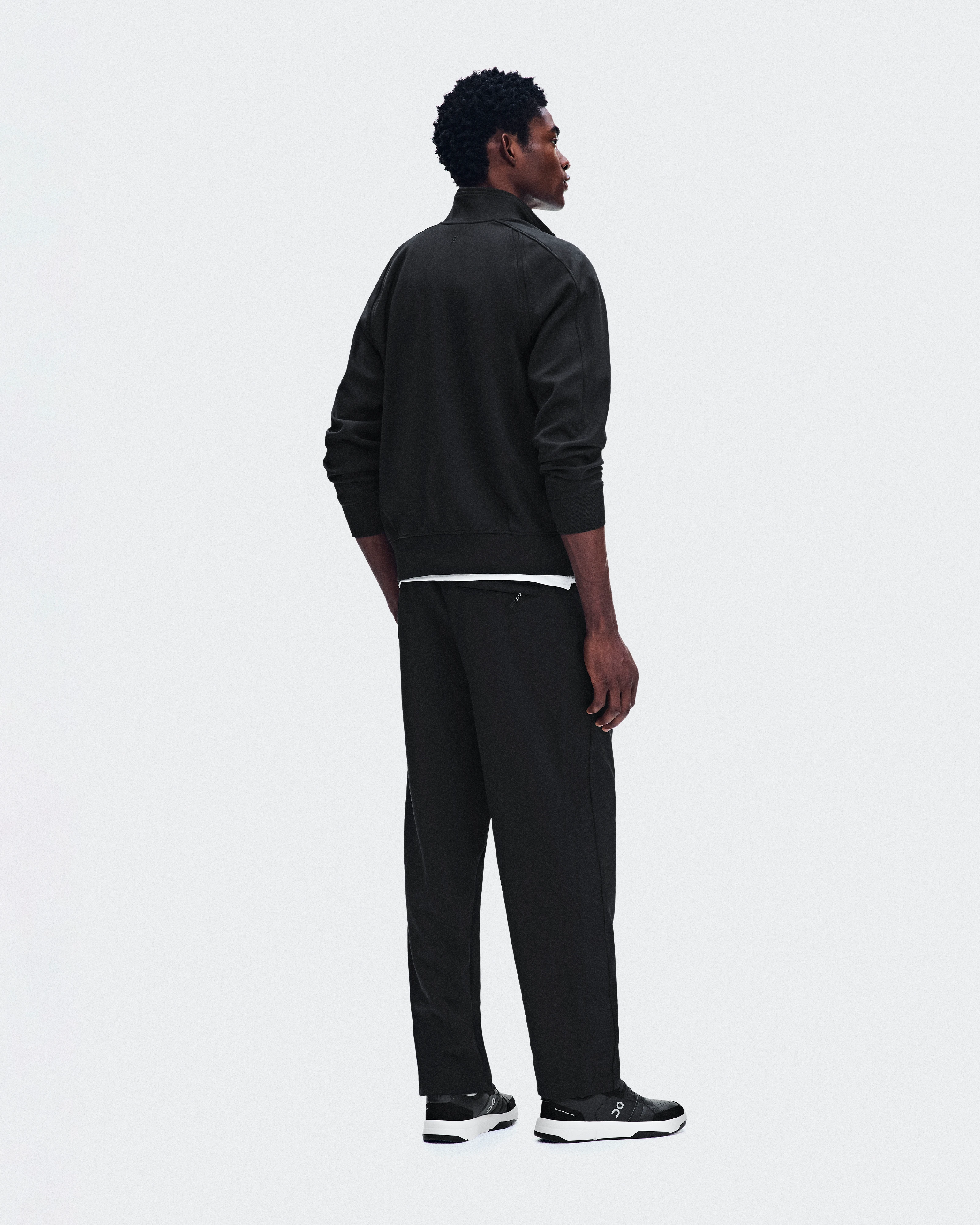 On Courtside Full-Zip Black Men Jackets