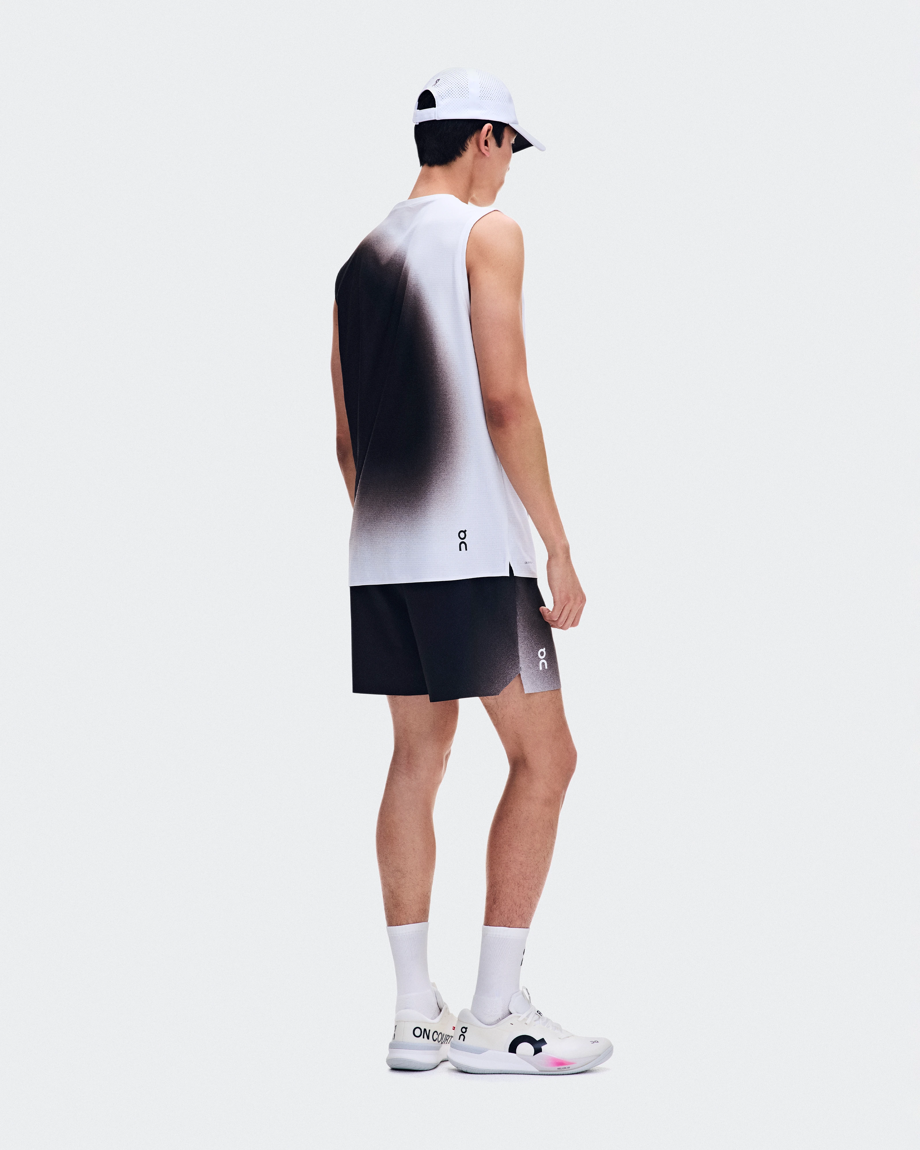 On Court Tank Swing White & Mulberry Men Tops and t-shirts