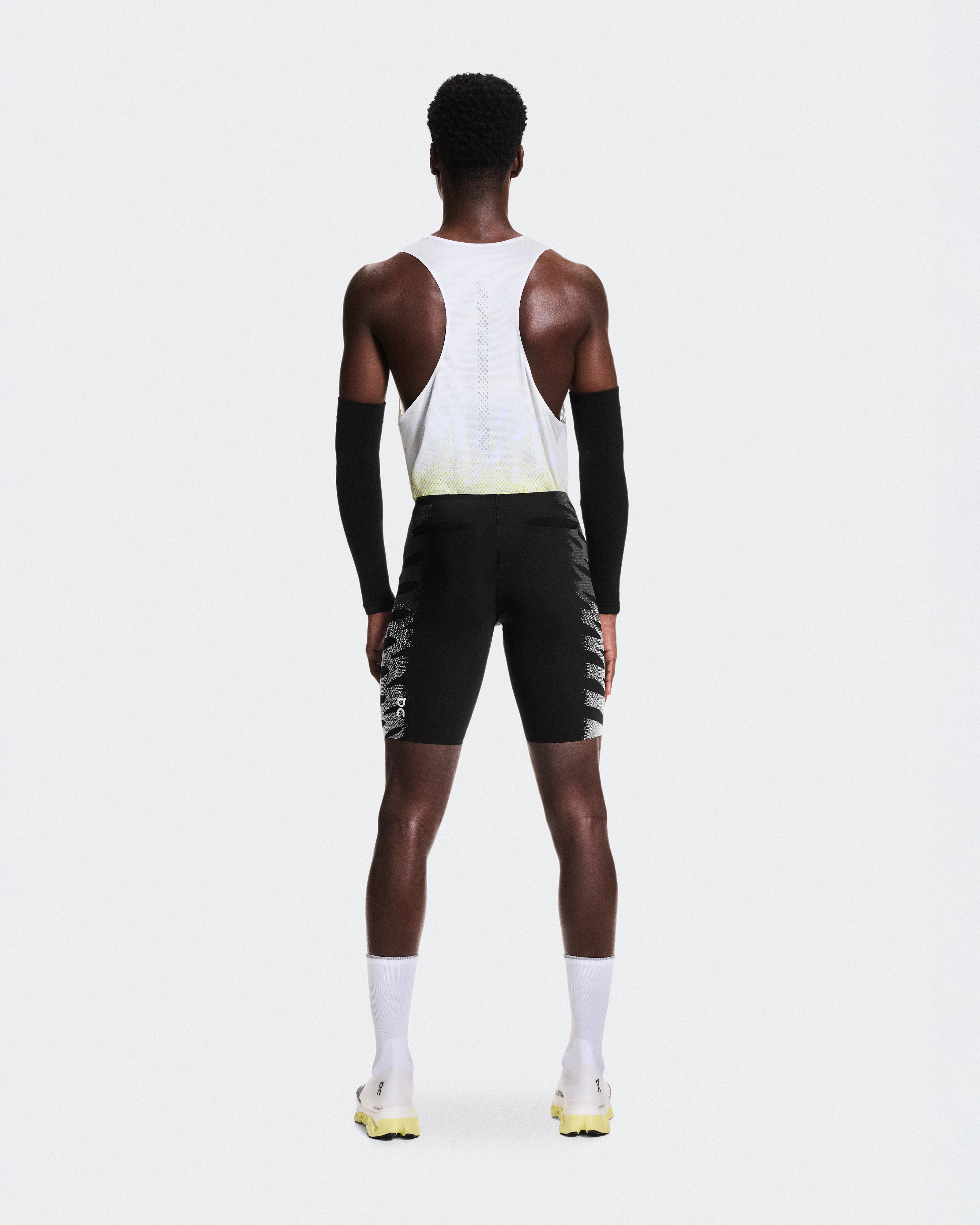 On Zero Half Tights Iron & White Men Tights