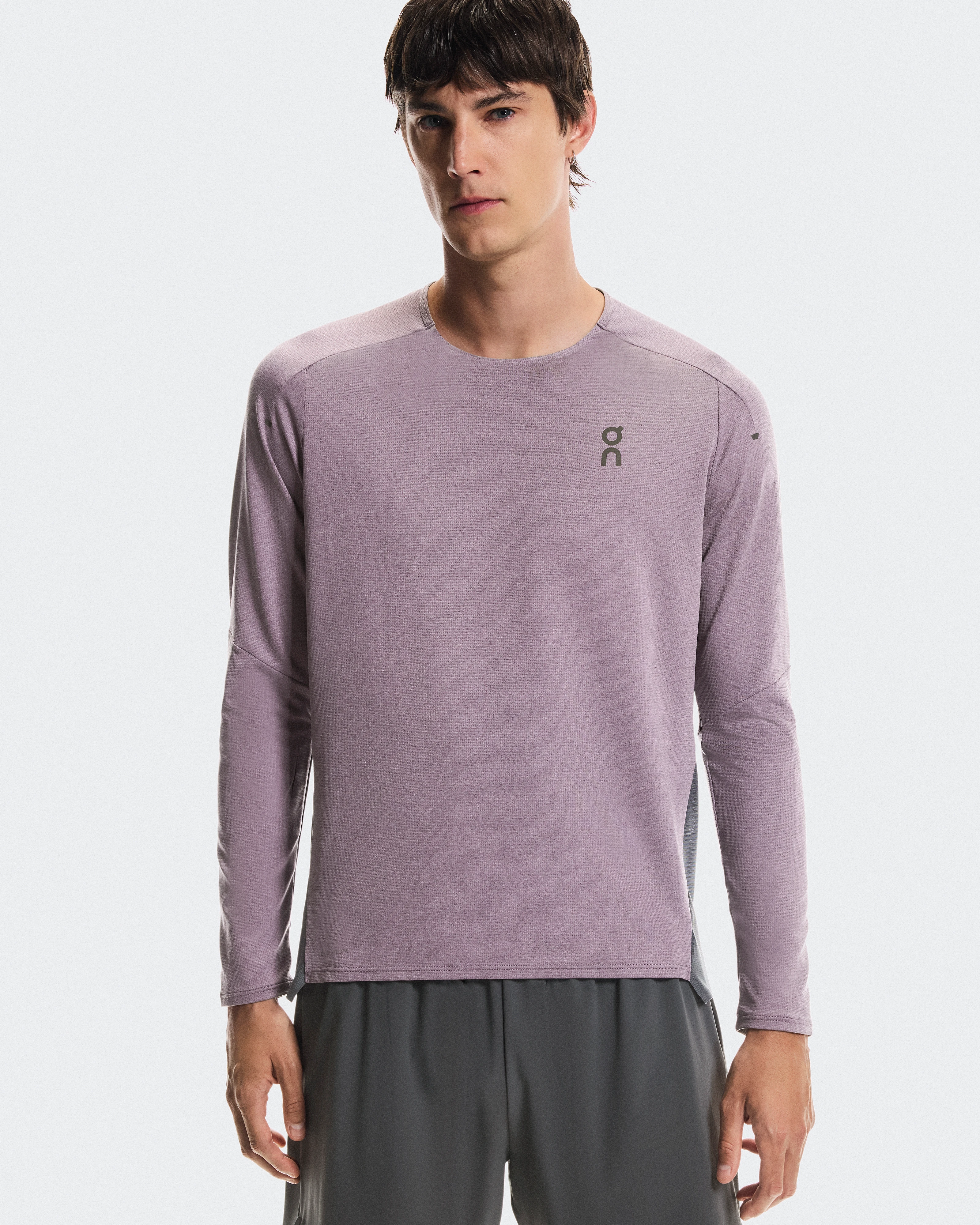 On Performance Long-T Dewberry & Eclipse Men Tops and t-shirts