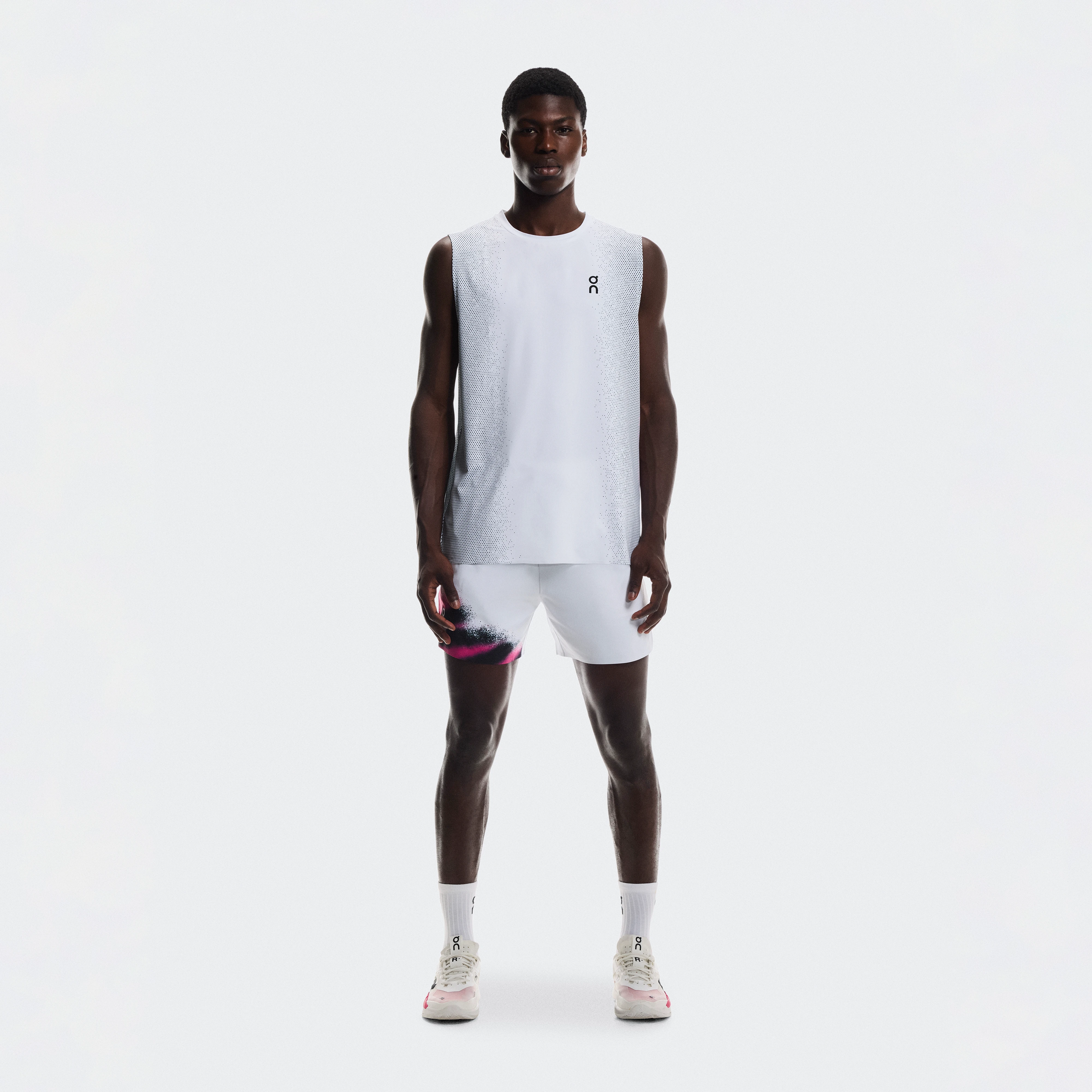 On Court Shorts White & Black Men – Performance tennis, adjustable, lightweight Shorts