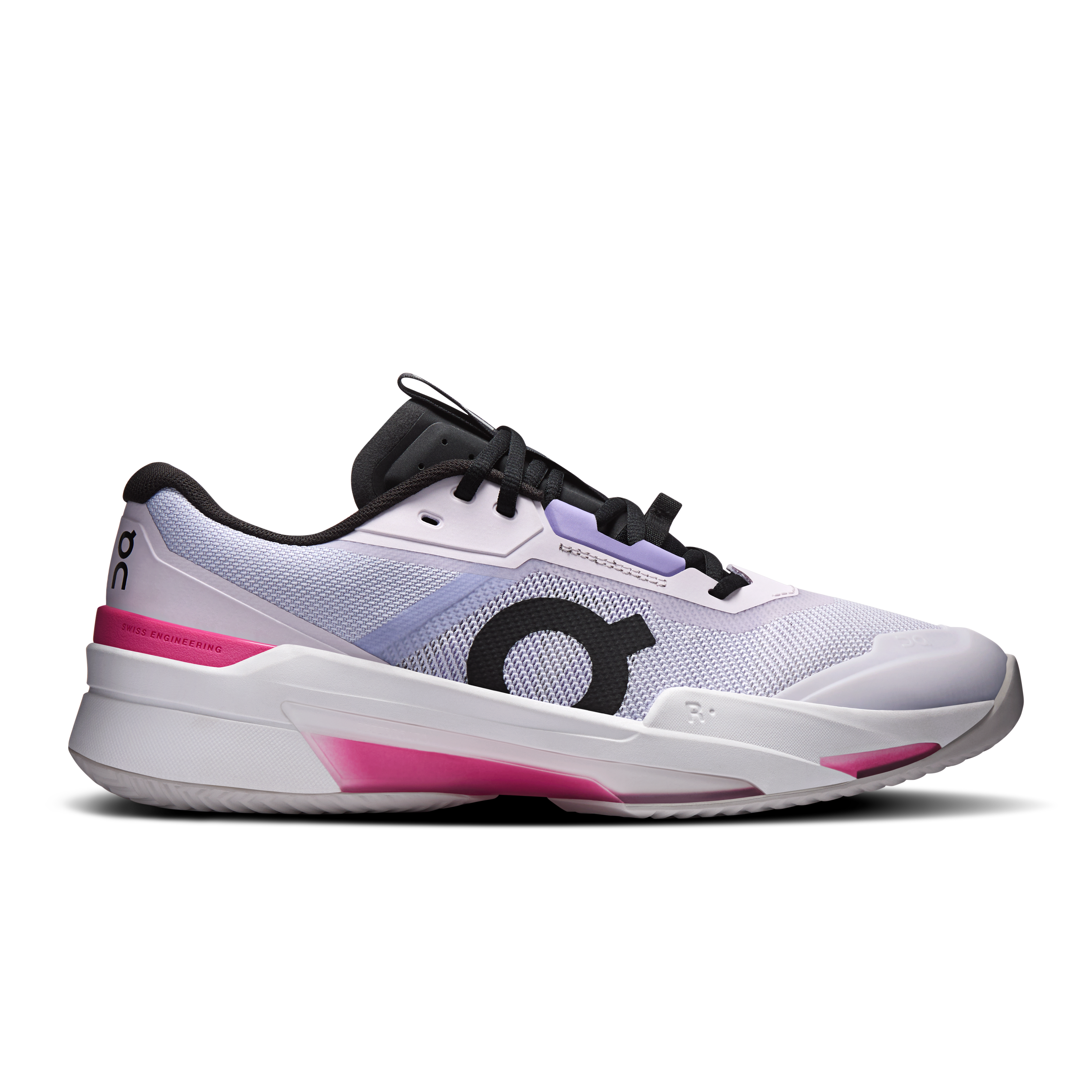 On THE ROGER Pro Fire Clay Thistle & Pink Men – Performance tennis, clay courts, competition Shoes