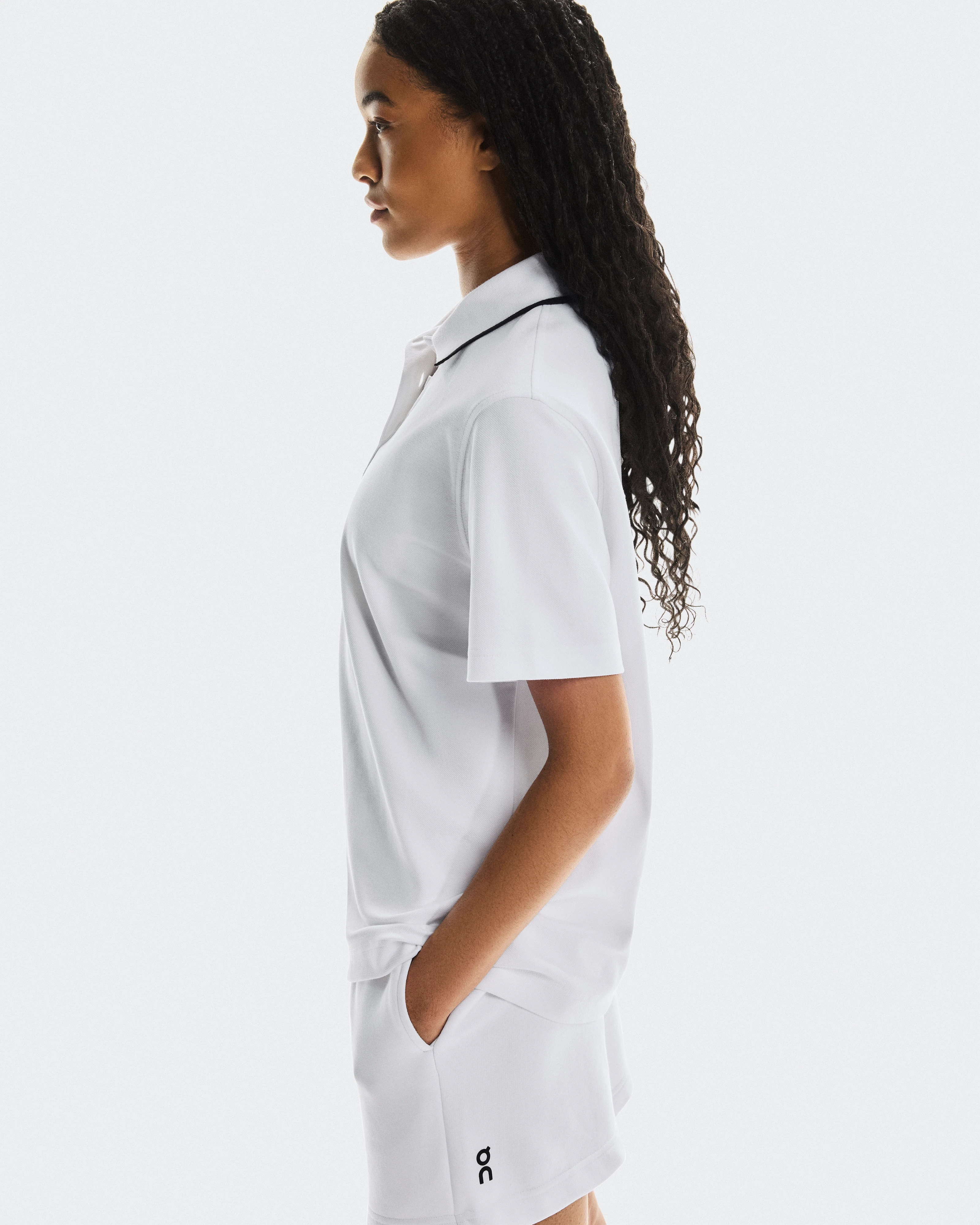 On Courtside Polo White Women Tops and t-shirts