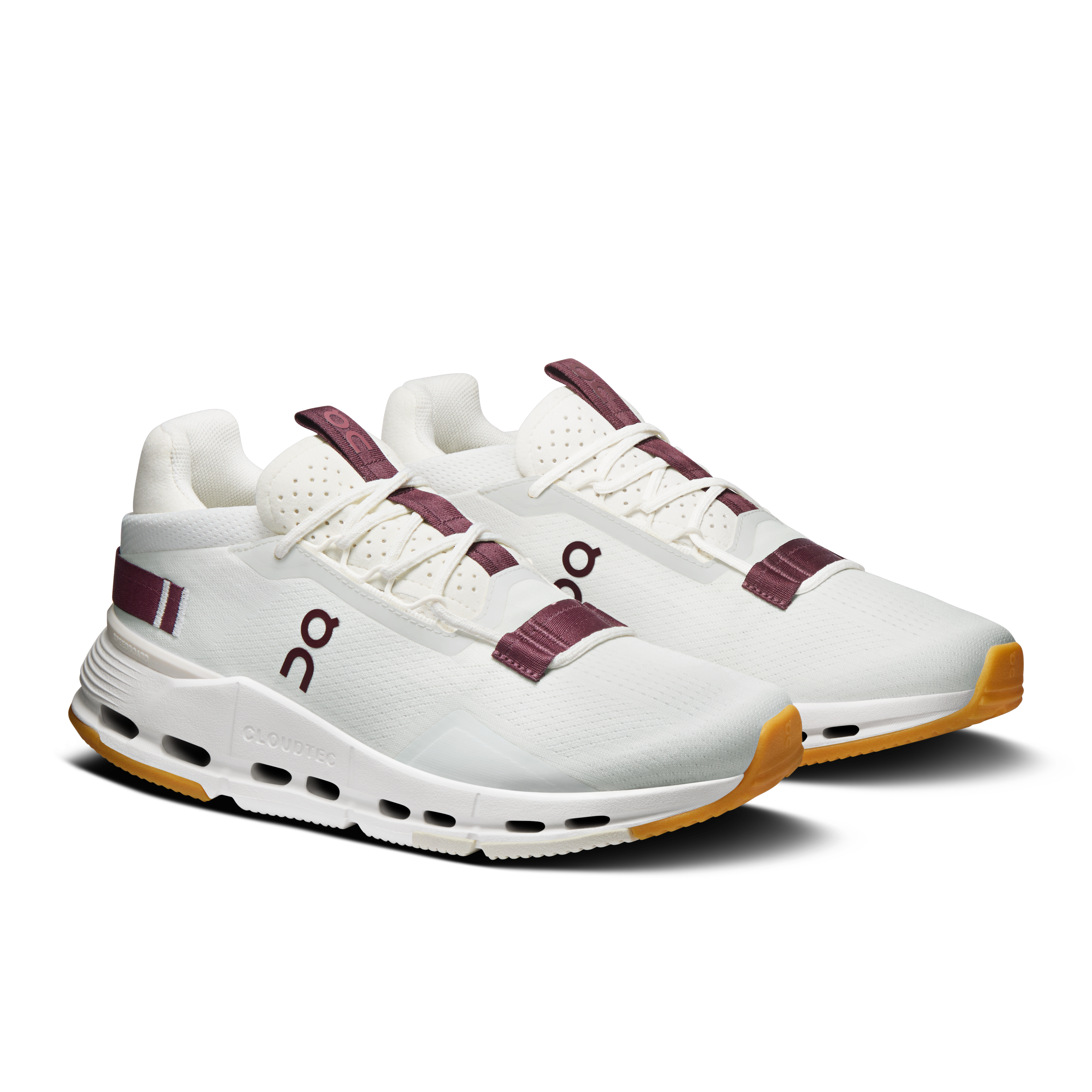 On Cloudnova 2 Ivory & Maroon Women Active life Shoes