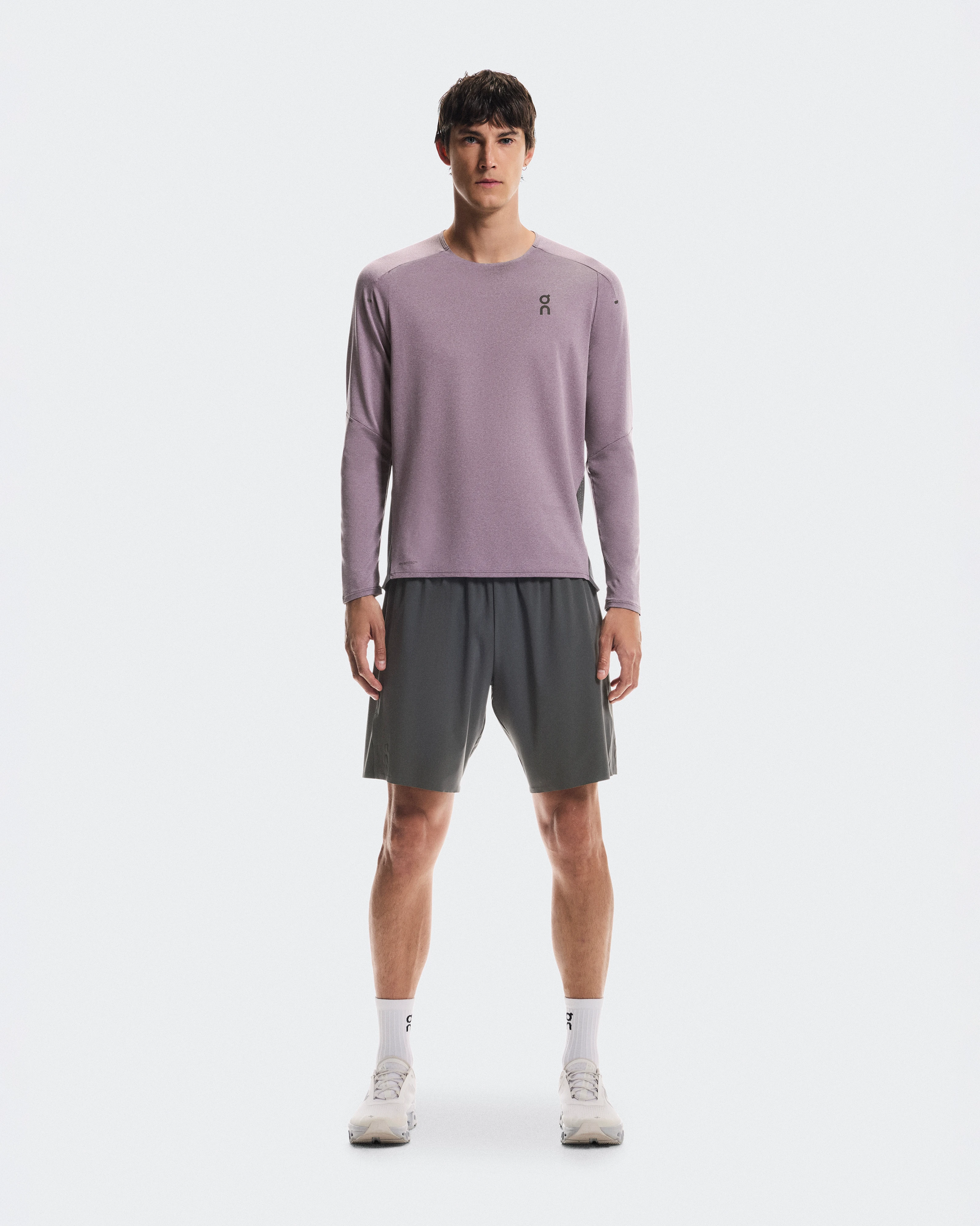 On Performance Long-T Dewberry & Eclipse Men Tops and t-shirts