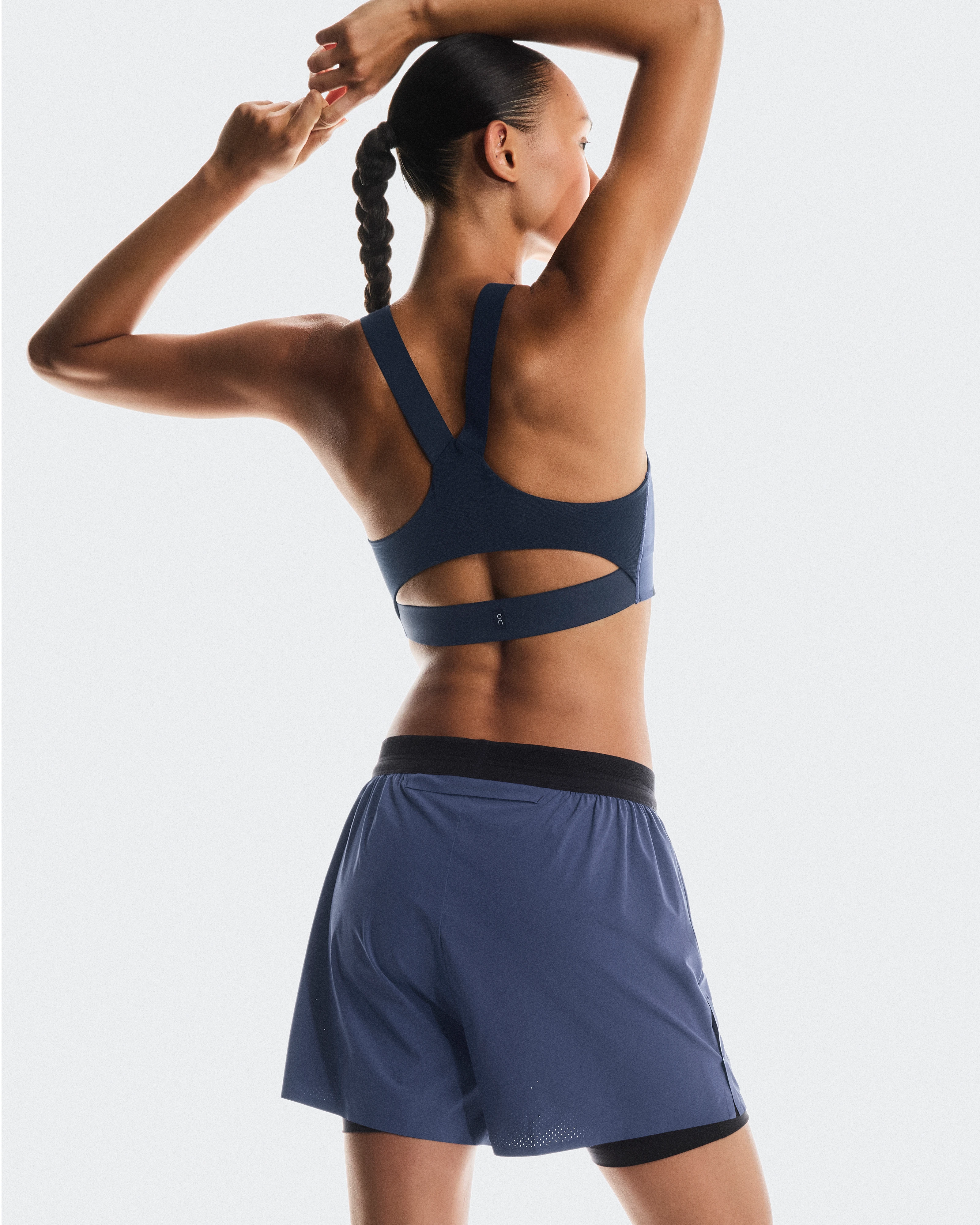 On 3" Performance 2/1 Shorts Acai & Black Women Shorts