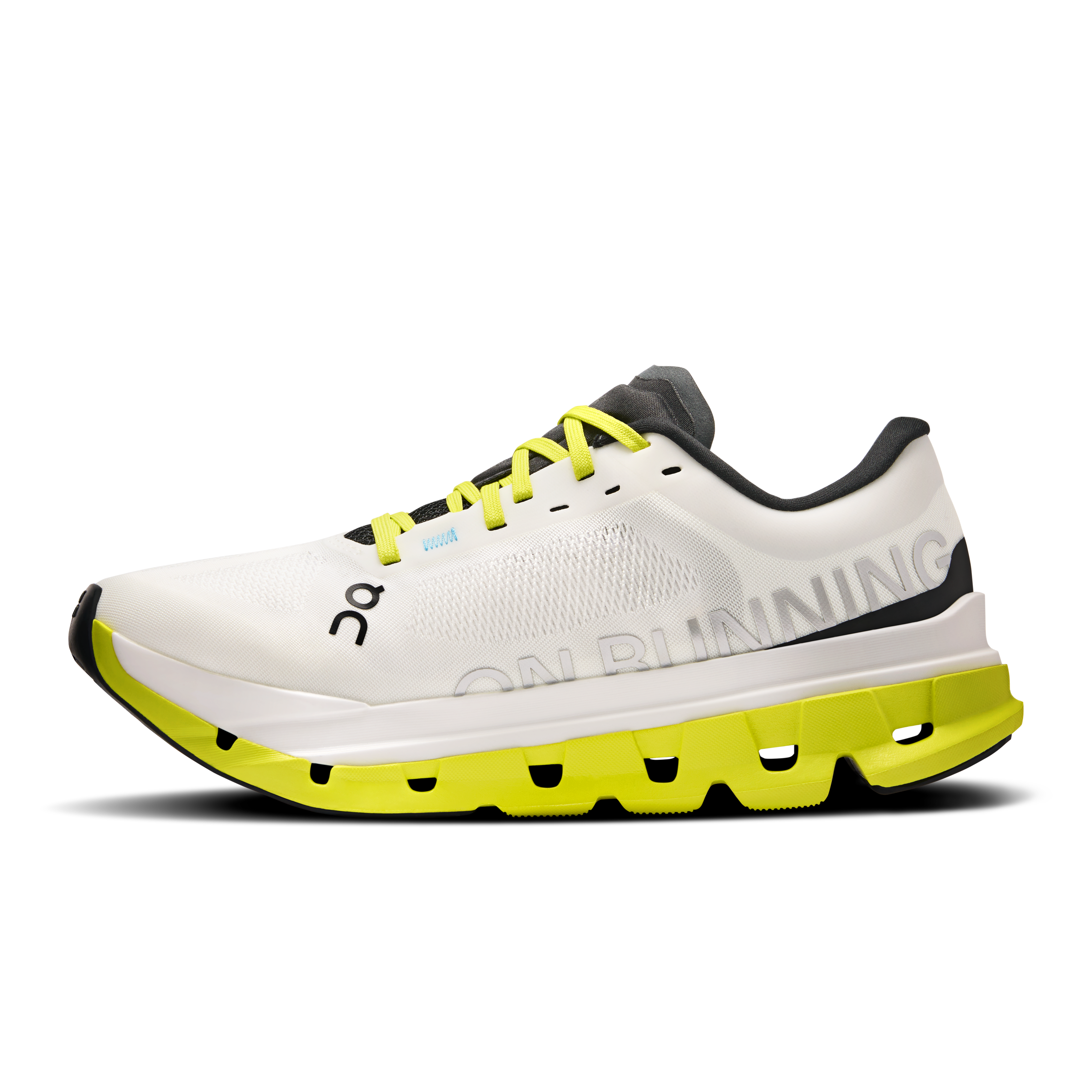 On Cloudflow 5 White & Lime Women Road running Shoes