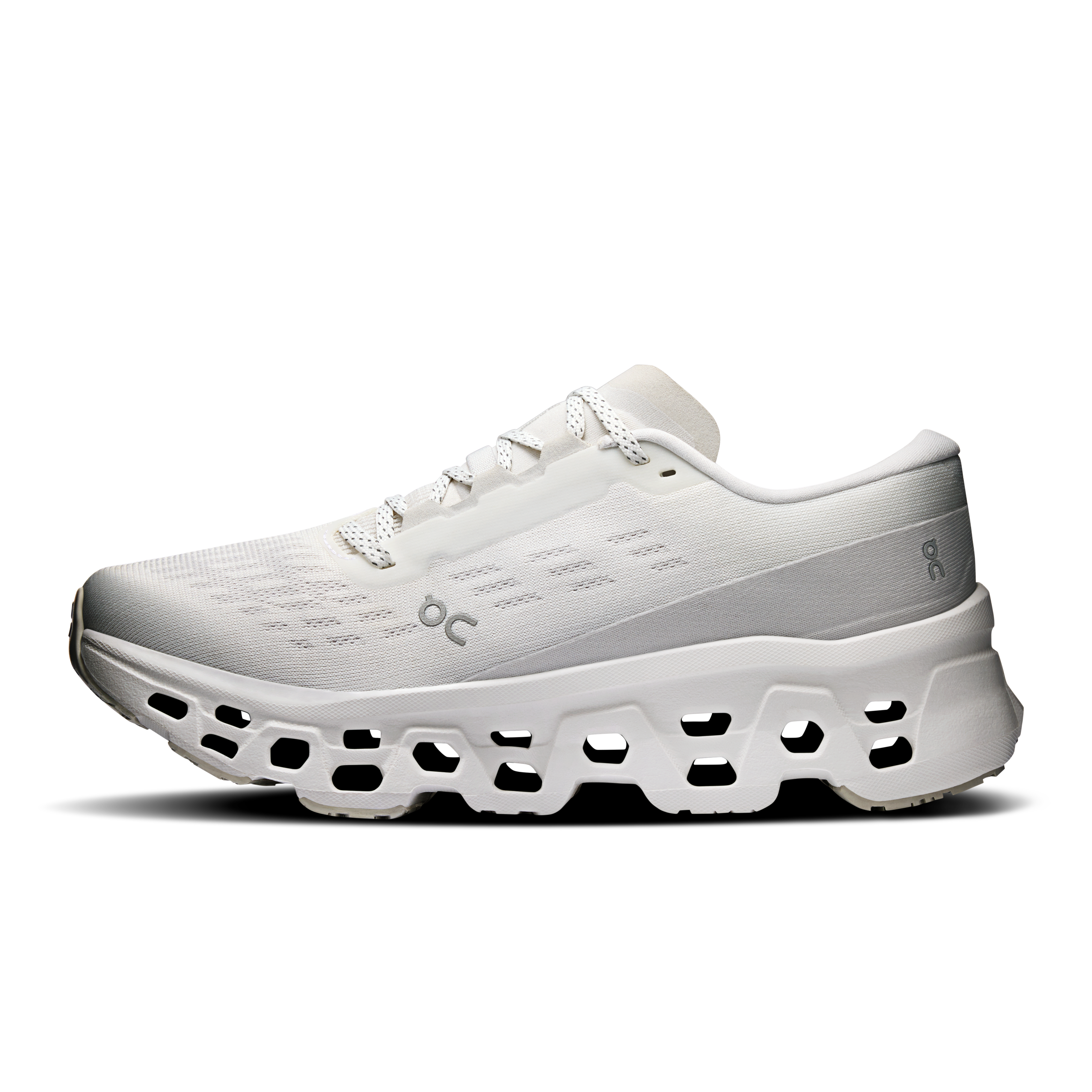 On Cloudmonster 3 White & Wolf Women Road running Shoes