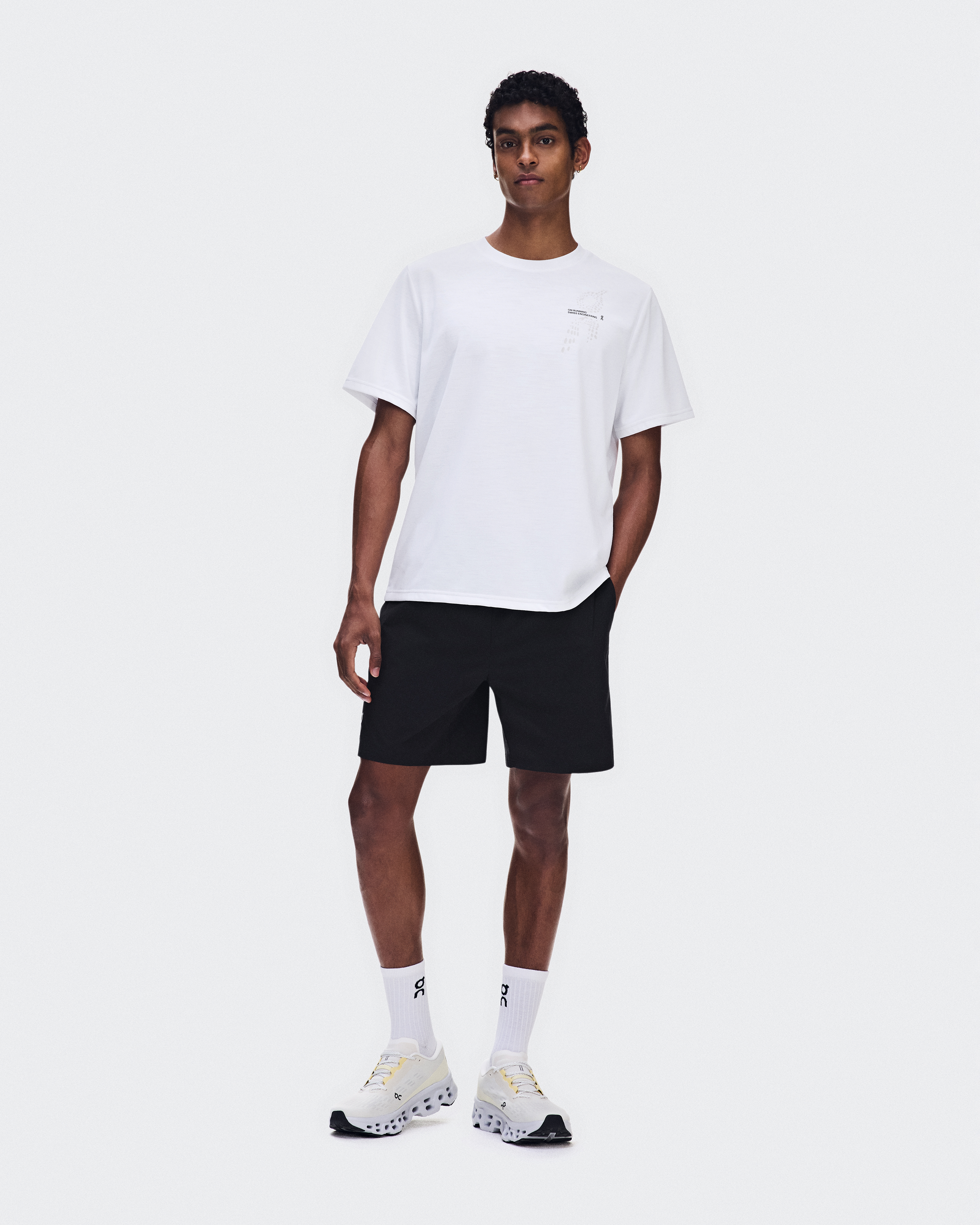 On Run-T Short-Sleeve Shirt in White